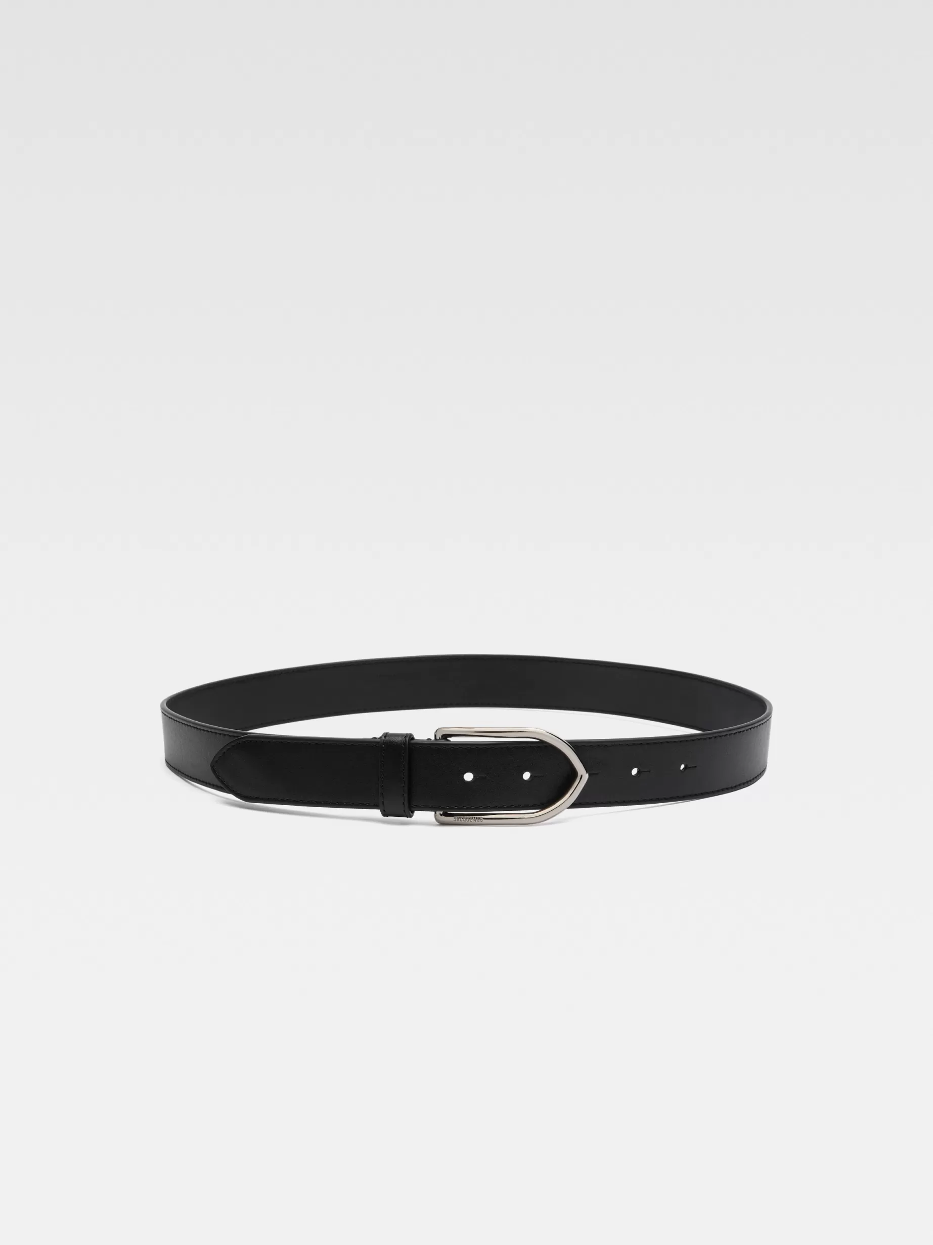 Store Jacquemus De Bambino riem Black/Silver