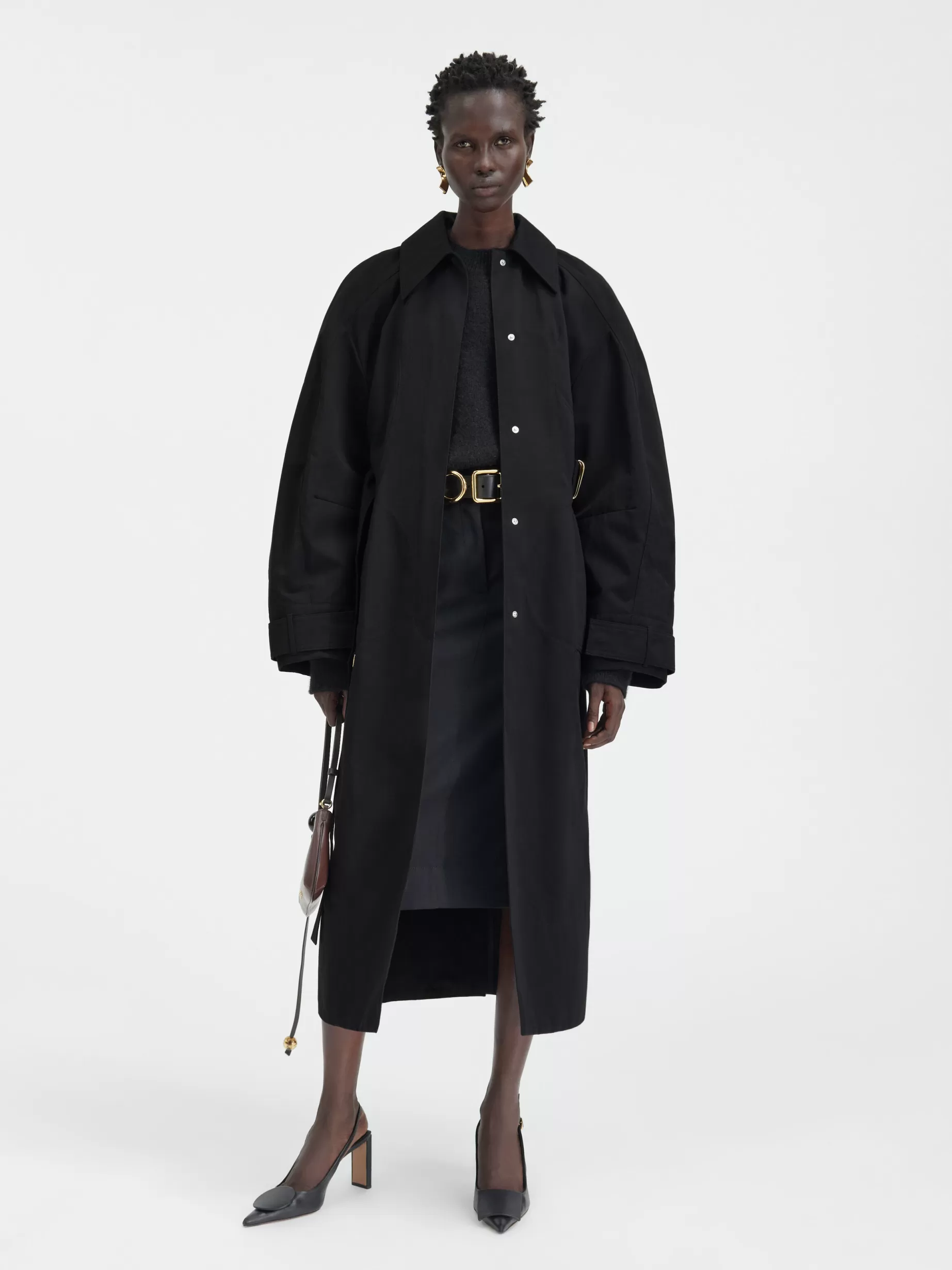 Cheap Jacquemus De Bari trenchcoat Black