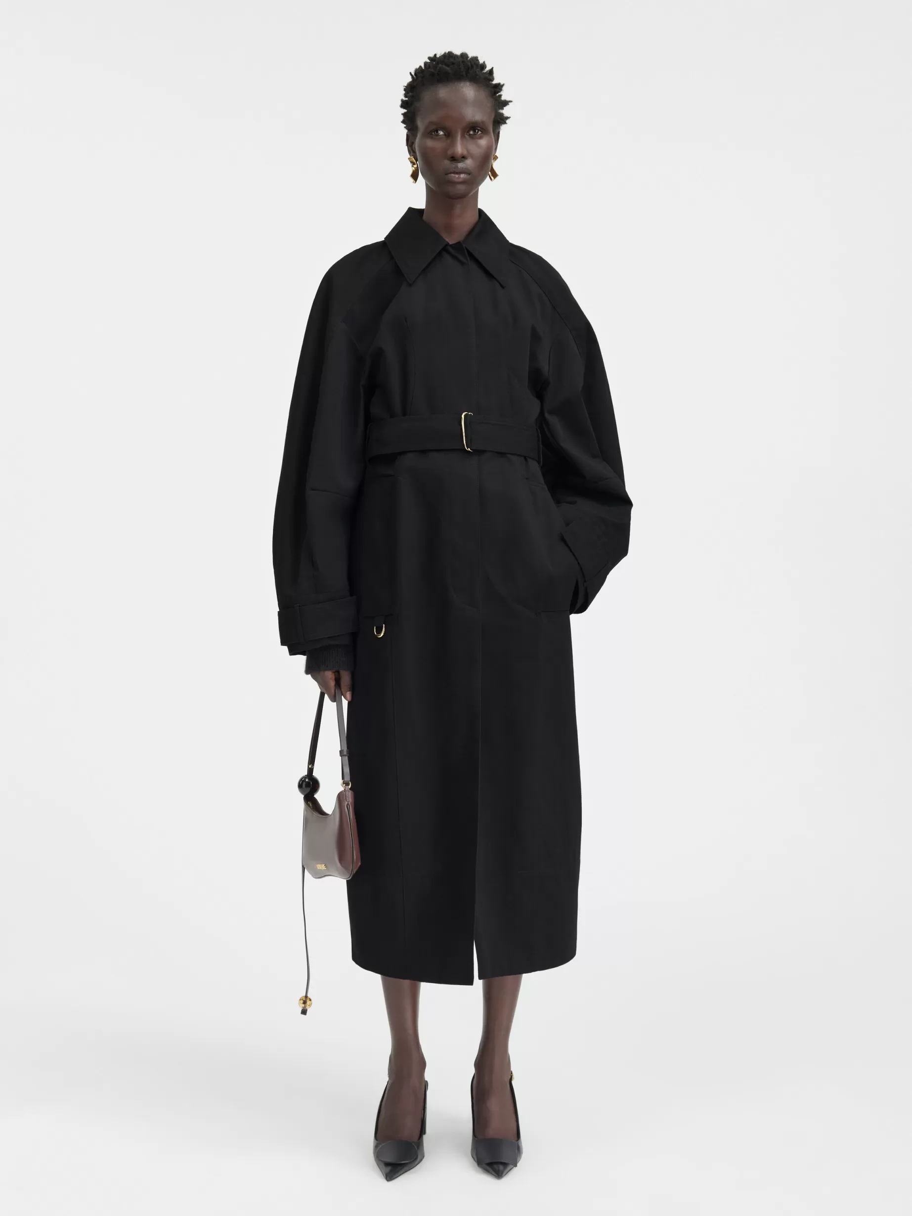 Cheap Jacquemus De Bari trenchcoat Black