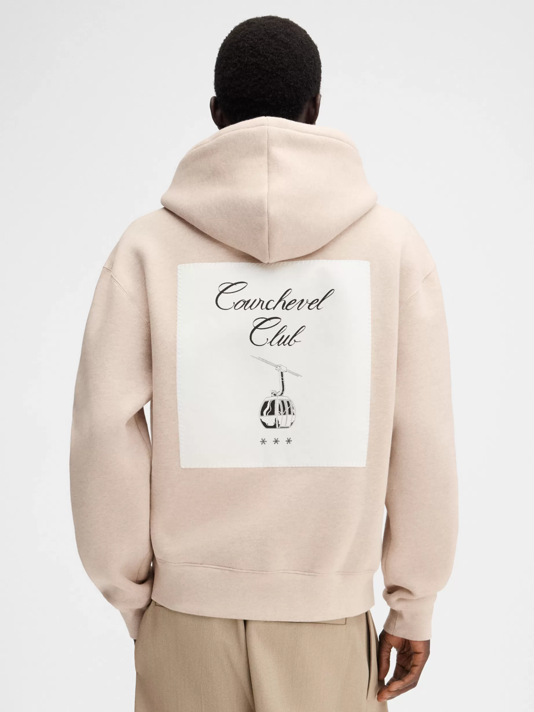 Cheap Jacquemus De Courchevel hoodie CourchevelAdressWhite