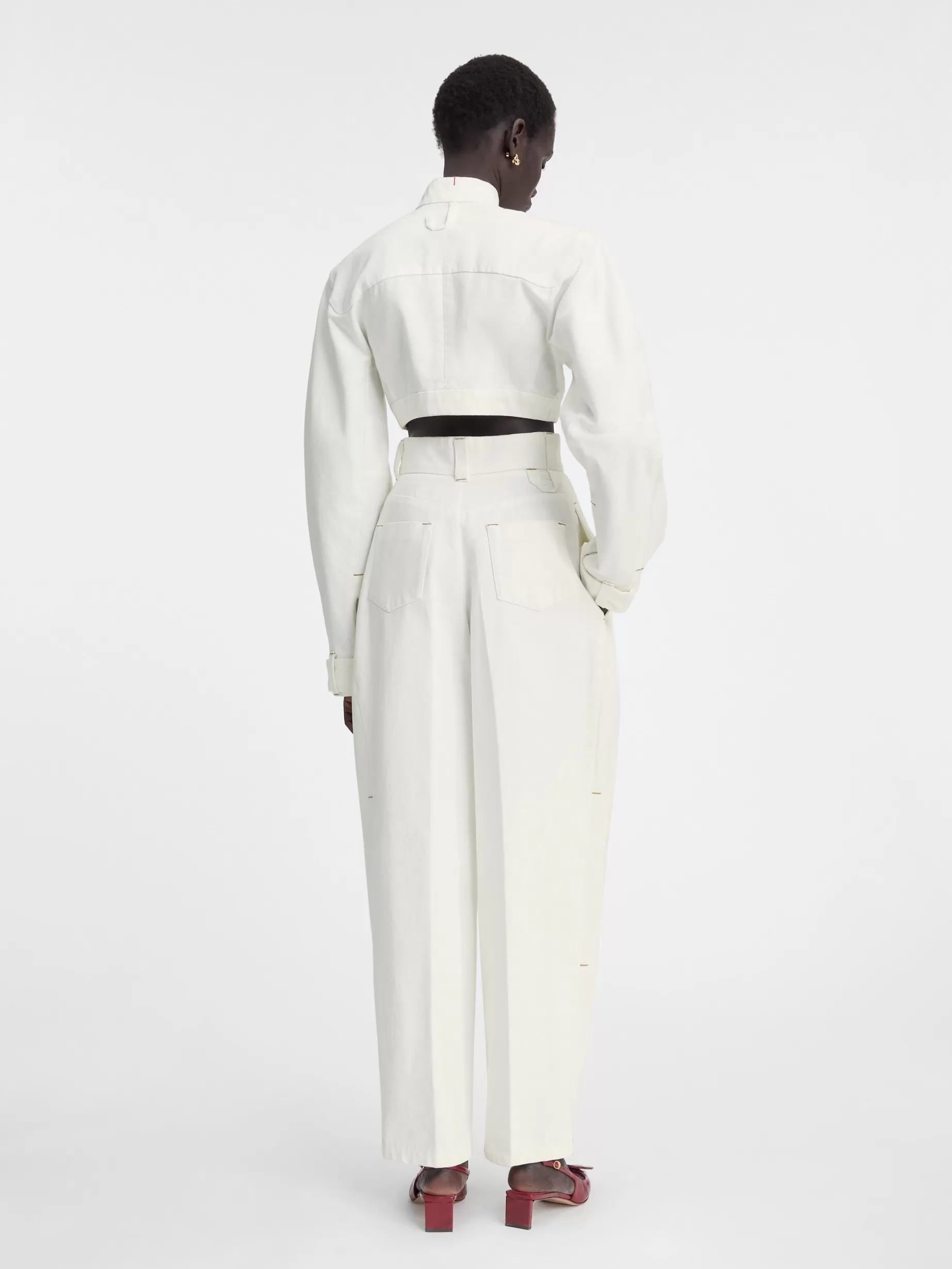 Discount Jacquemus De Curzio de-Nîmes denim broek Off-White