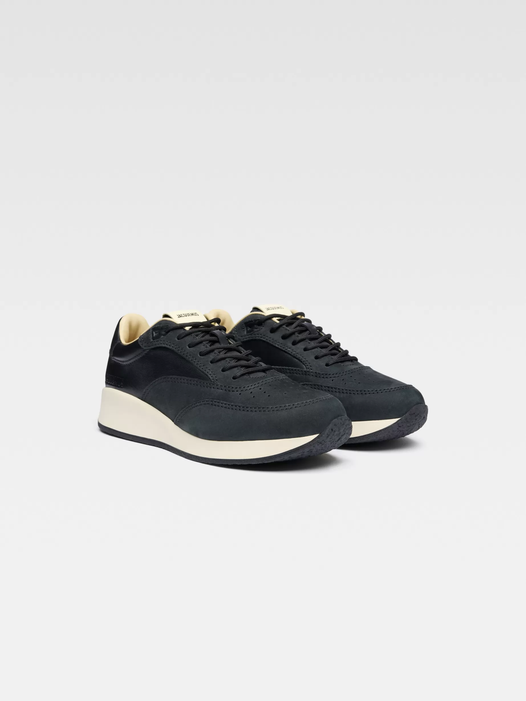 Shop Jacquemus De Daddy sneakers Black