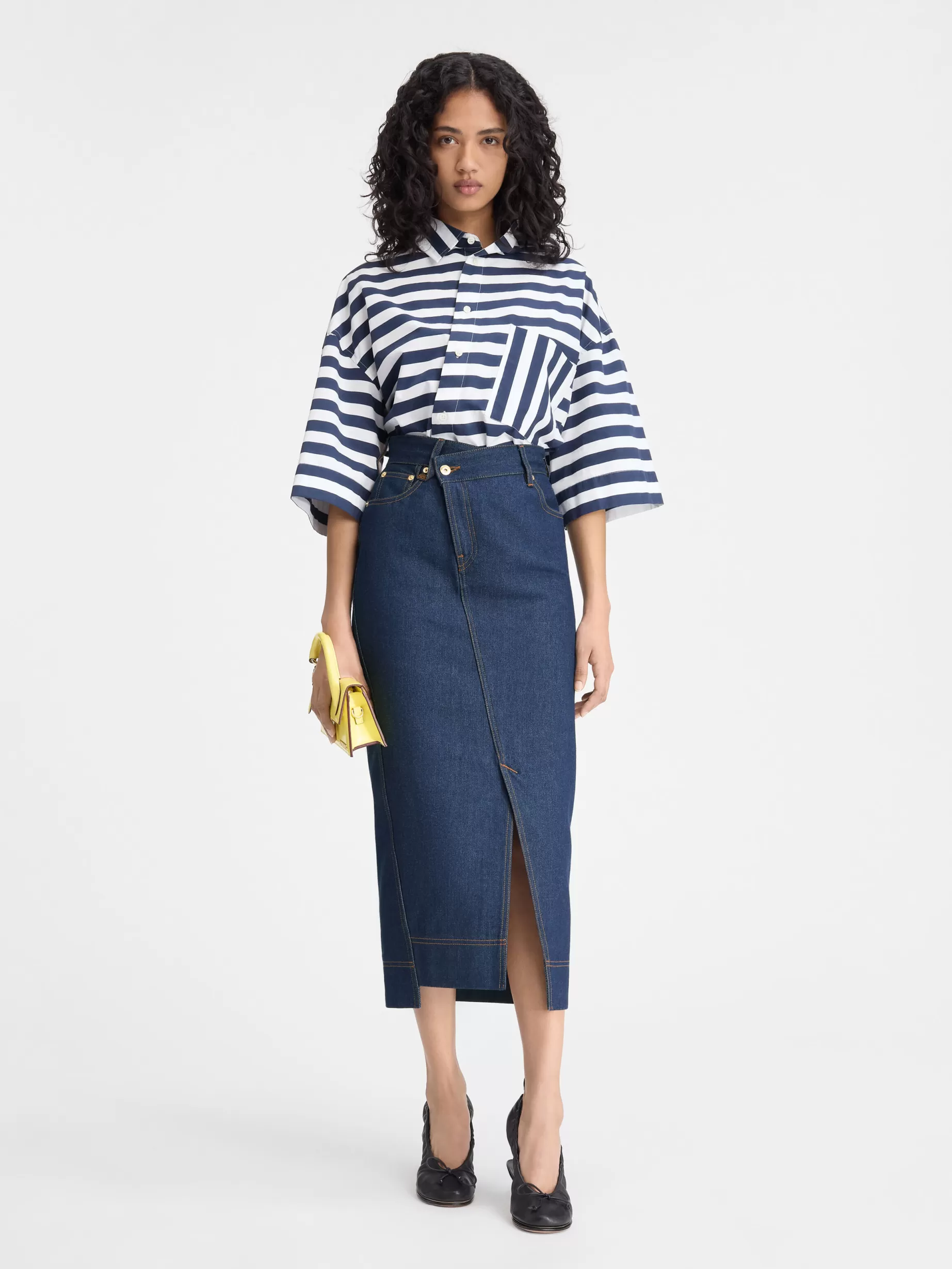 Discount Jacquemus De de-Nîmes denim rok