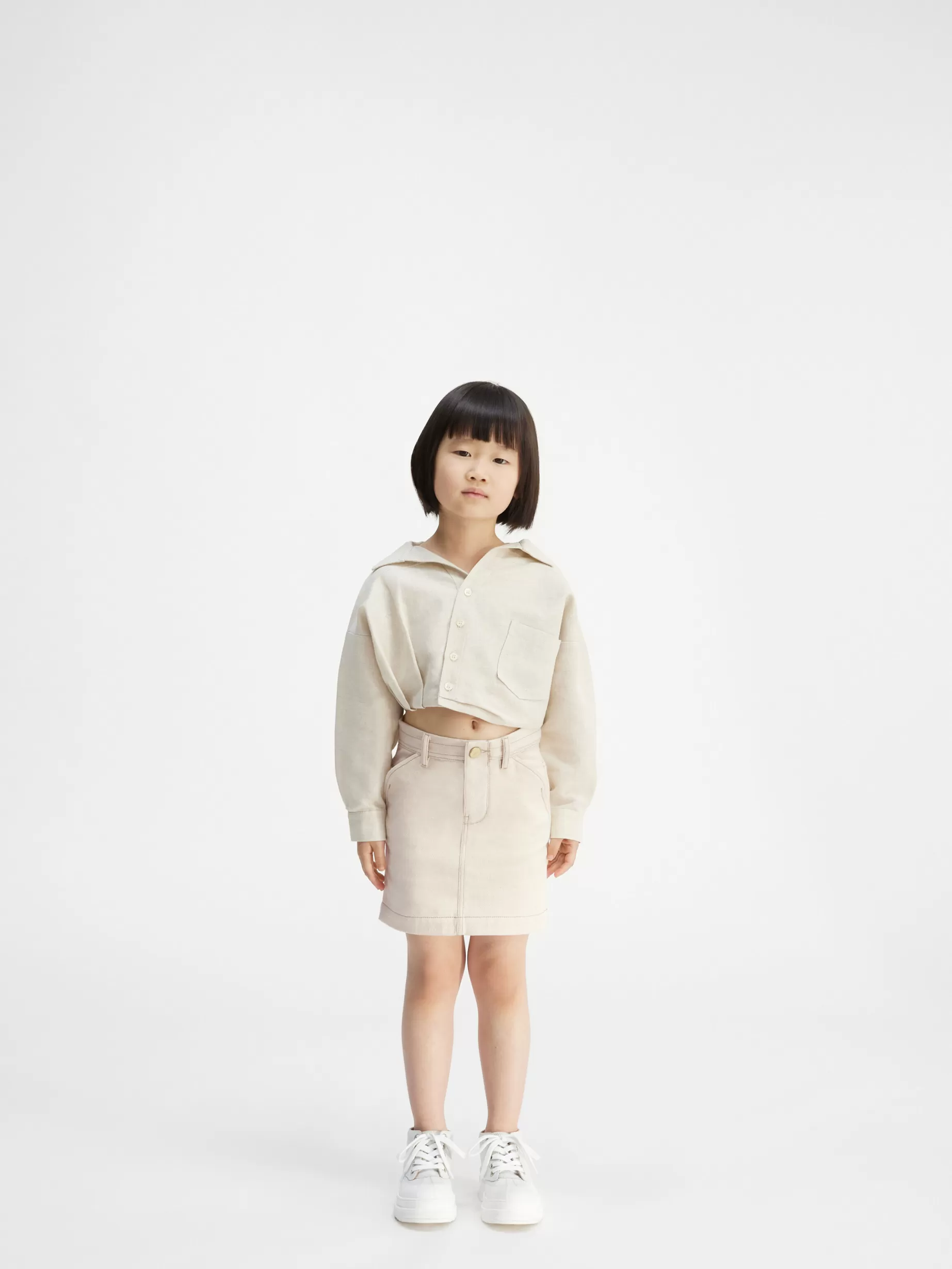 Discount Jacquemus De de-Nîmes denim rok voor kinderen Off-White