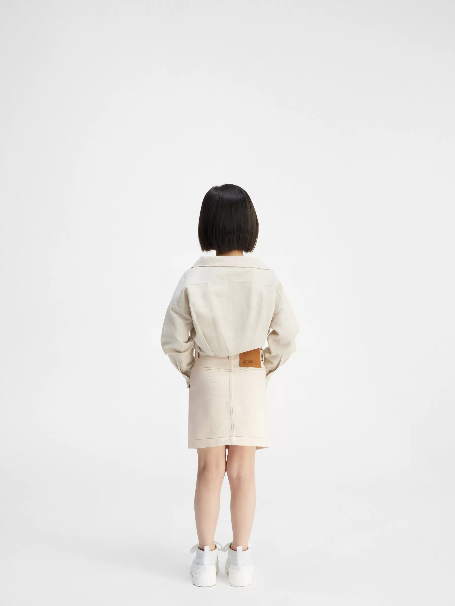 Discount Jacquemus De de-Nîmes denim rok voor kinderen Off-White