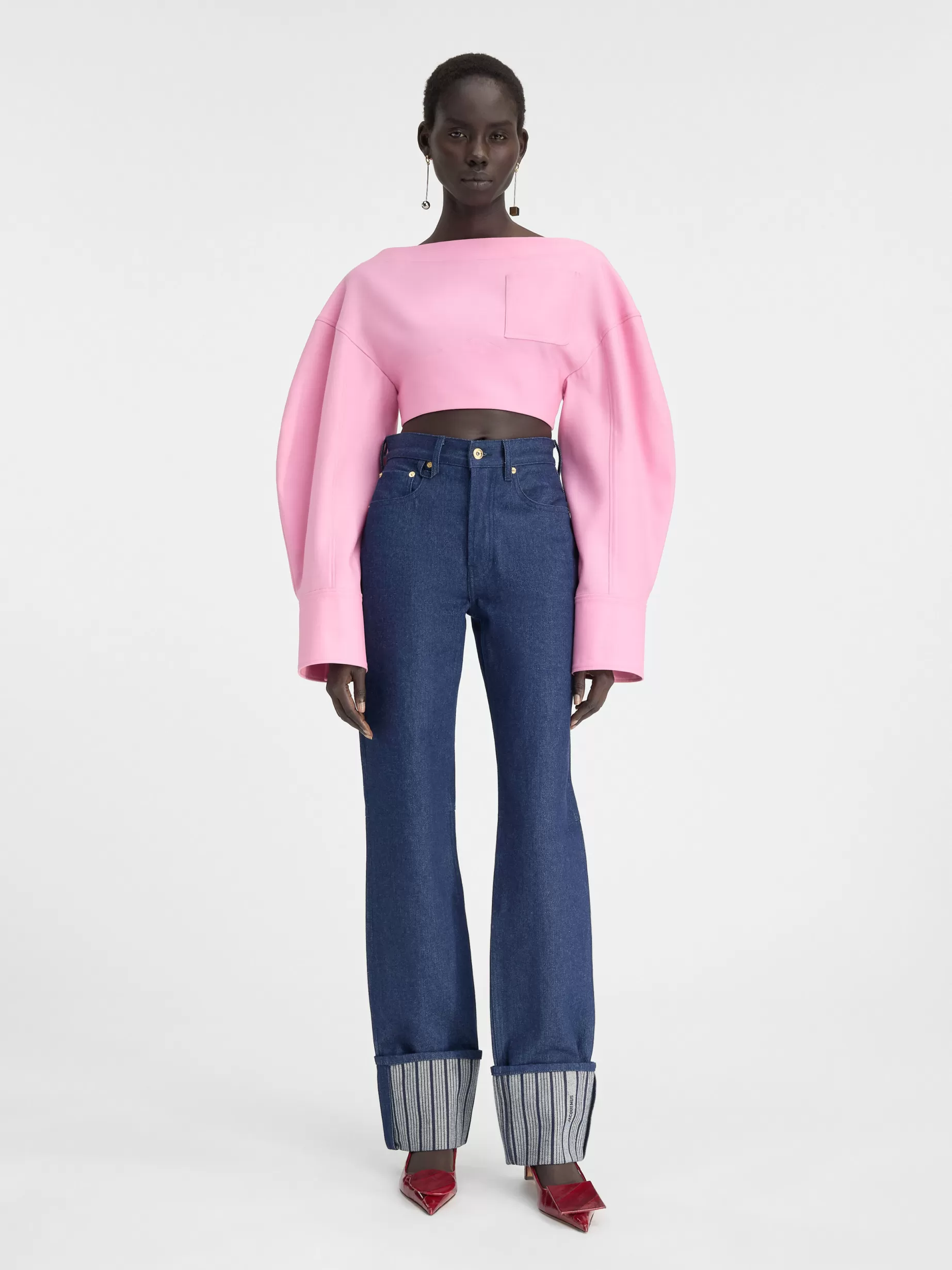 Hot Jacquemus De de-Nîmes rechte denim broek