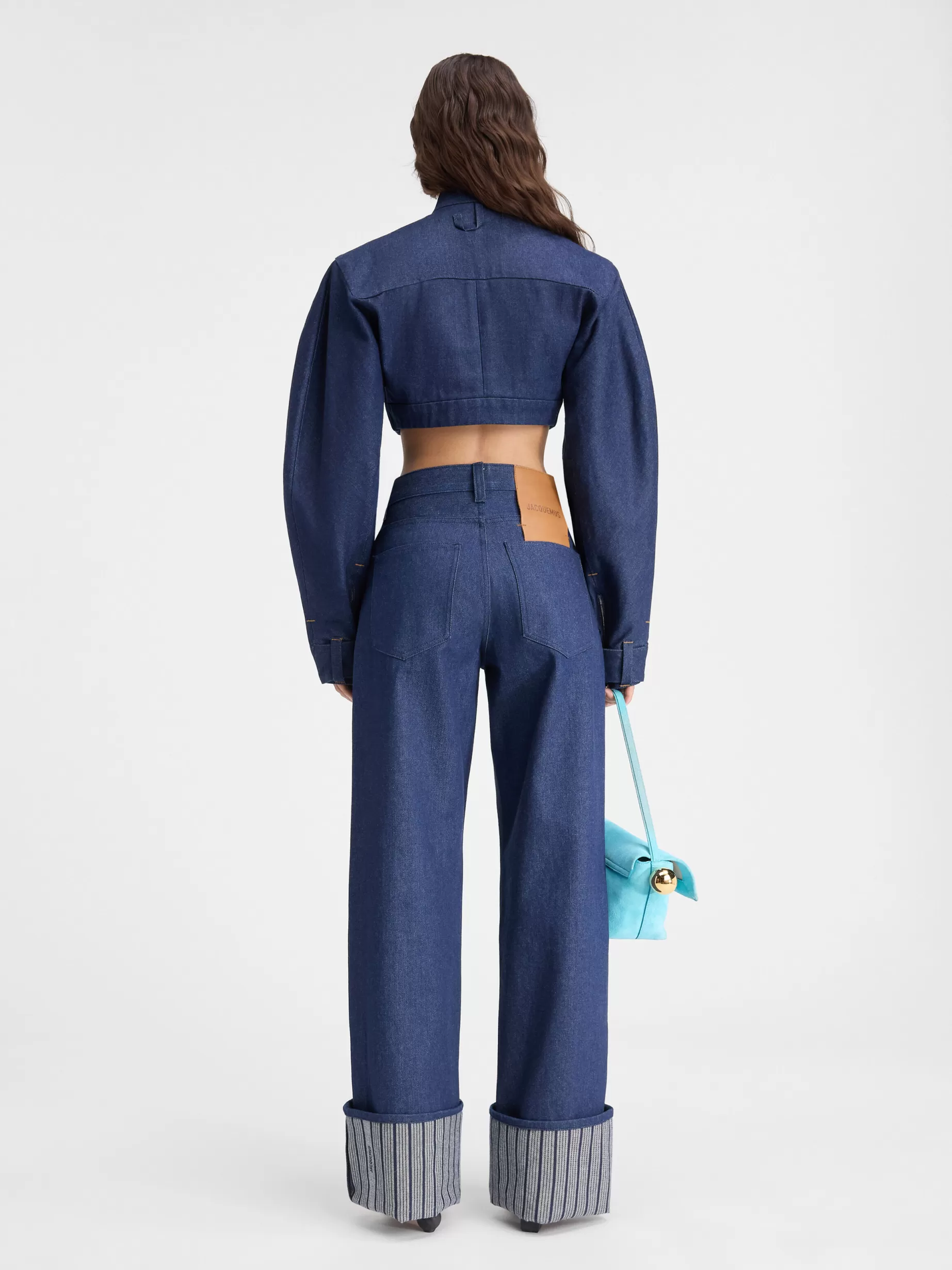 Discount Jacquemus De de-Nîmes wijde denim broek