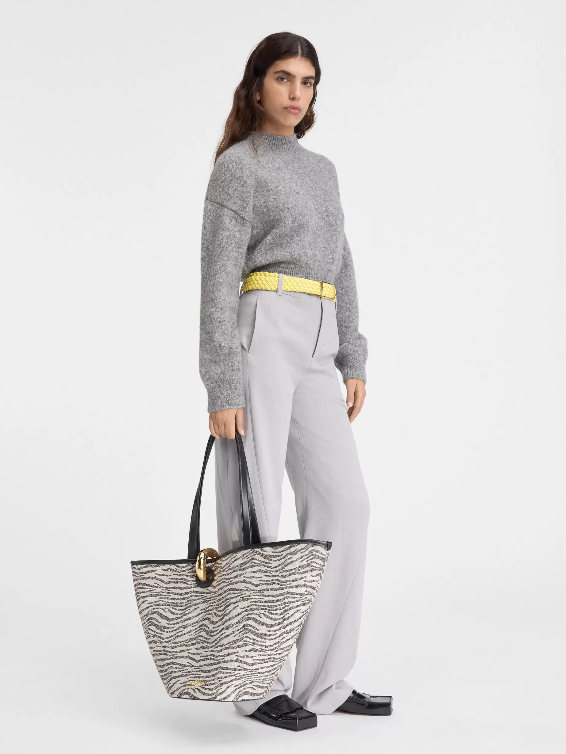Outlet Jacquemus De gebreide trui Grey