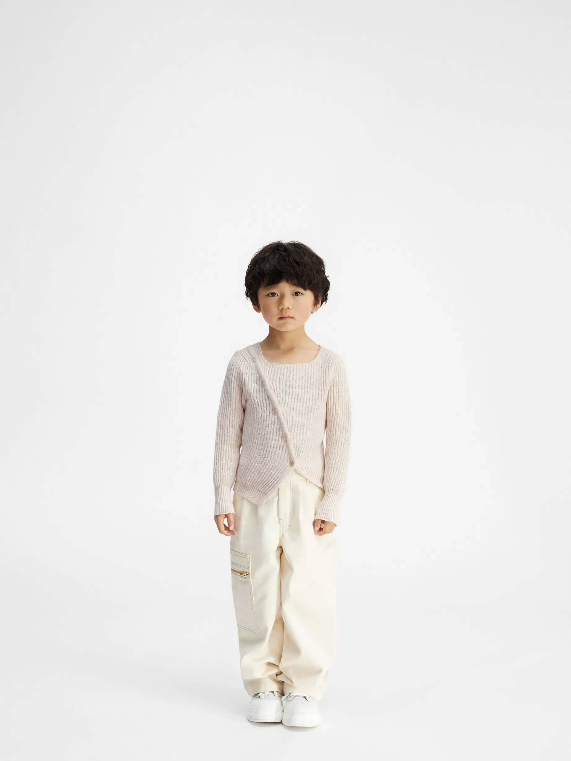 Best Sale Jacquemus De gebreide Pau voor kinderen Off-White