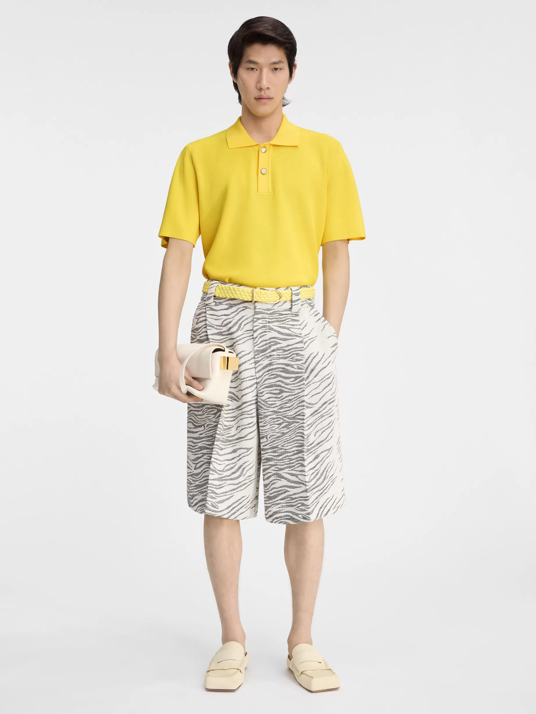 Clearance Jacquemus De gebreide polo Yellow