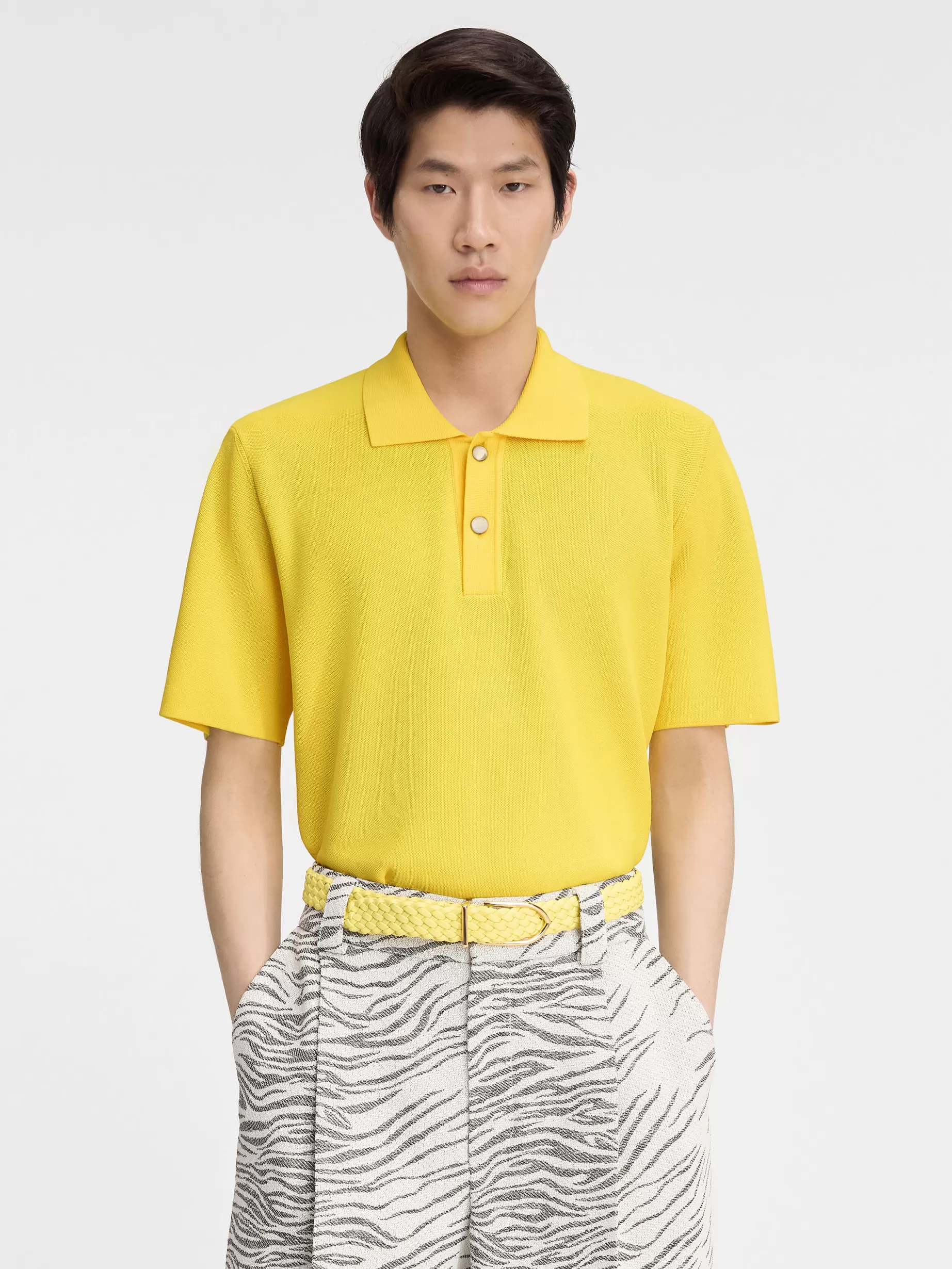 Clearance Jacquemus De gebreide polo Yellow