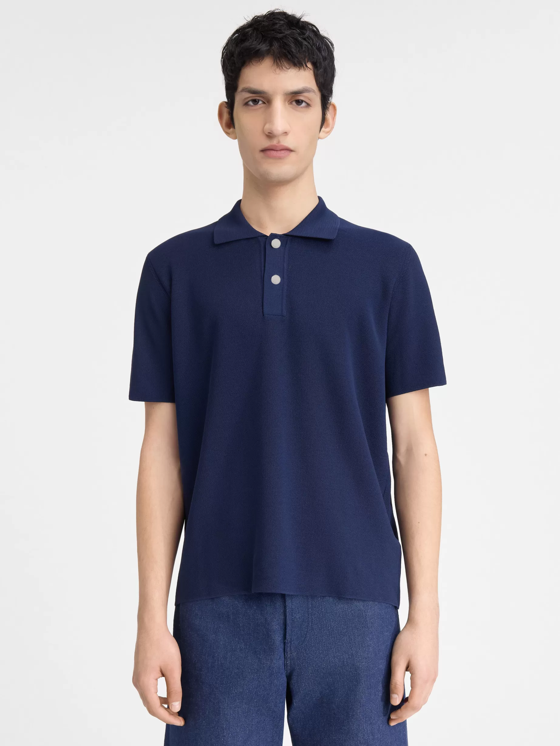 Fashion Jacquemus De gebreide polo DarkNavy