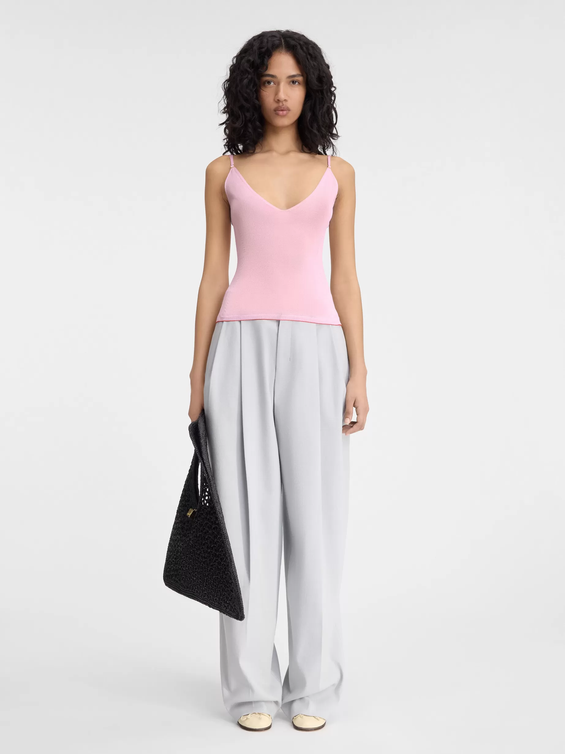 New Jacquemus De gebreide Spallina Pink
