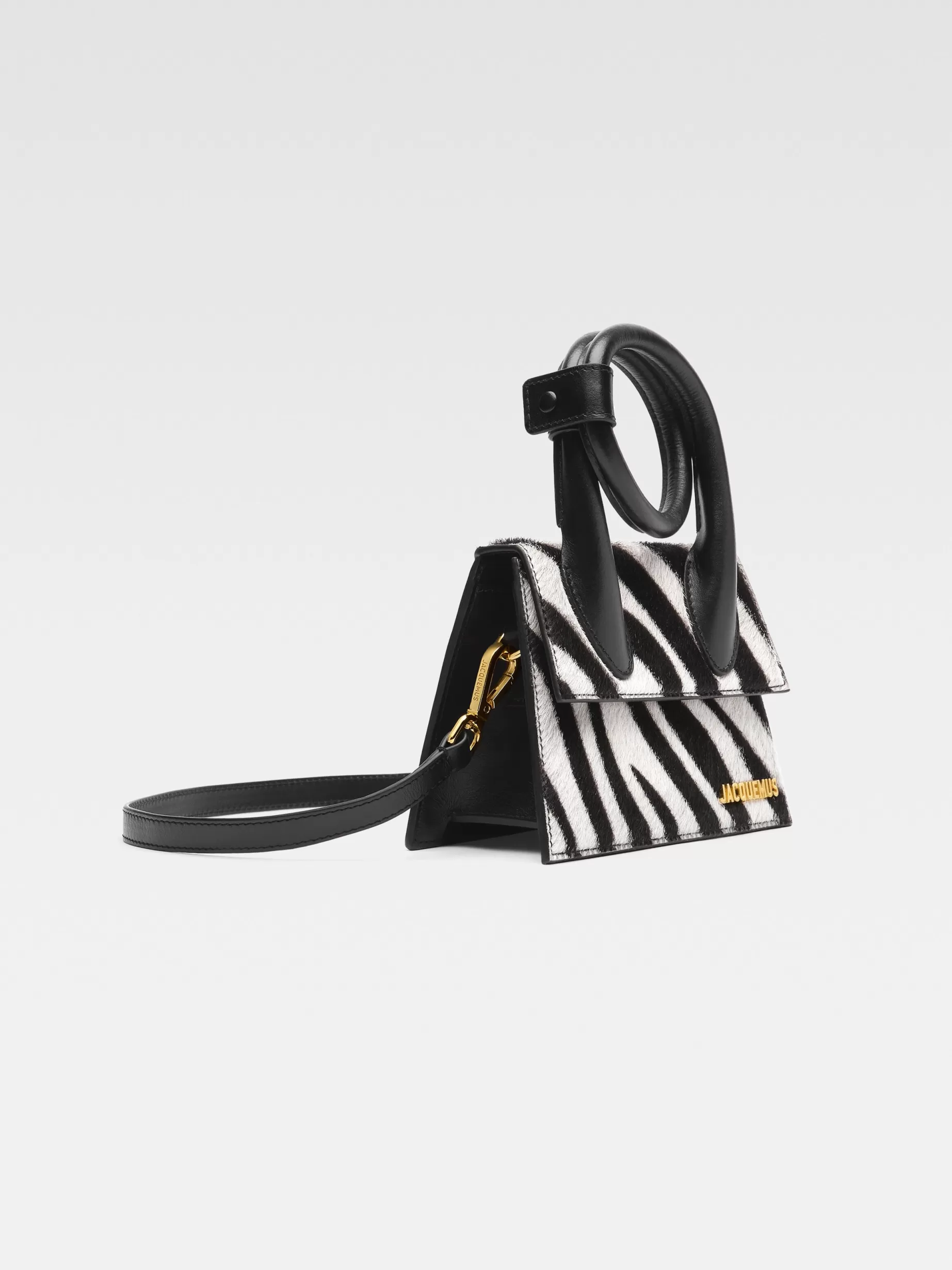 Best Jacquemus De geknoopte Chiquito Black&WhiteZebra