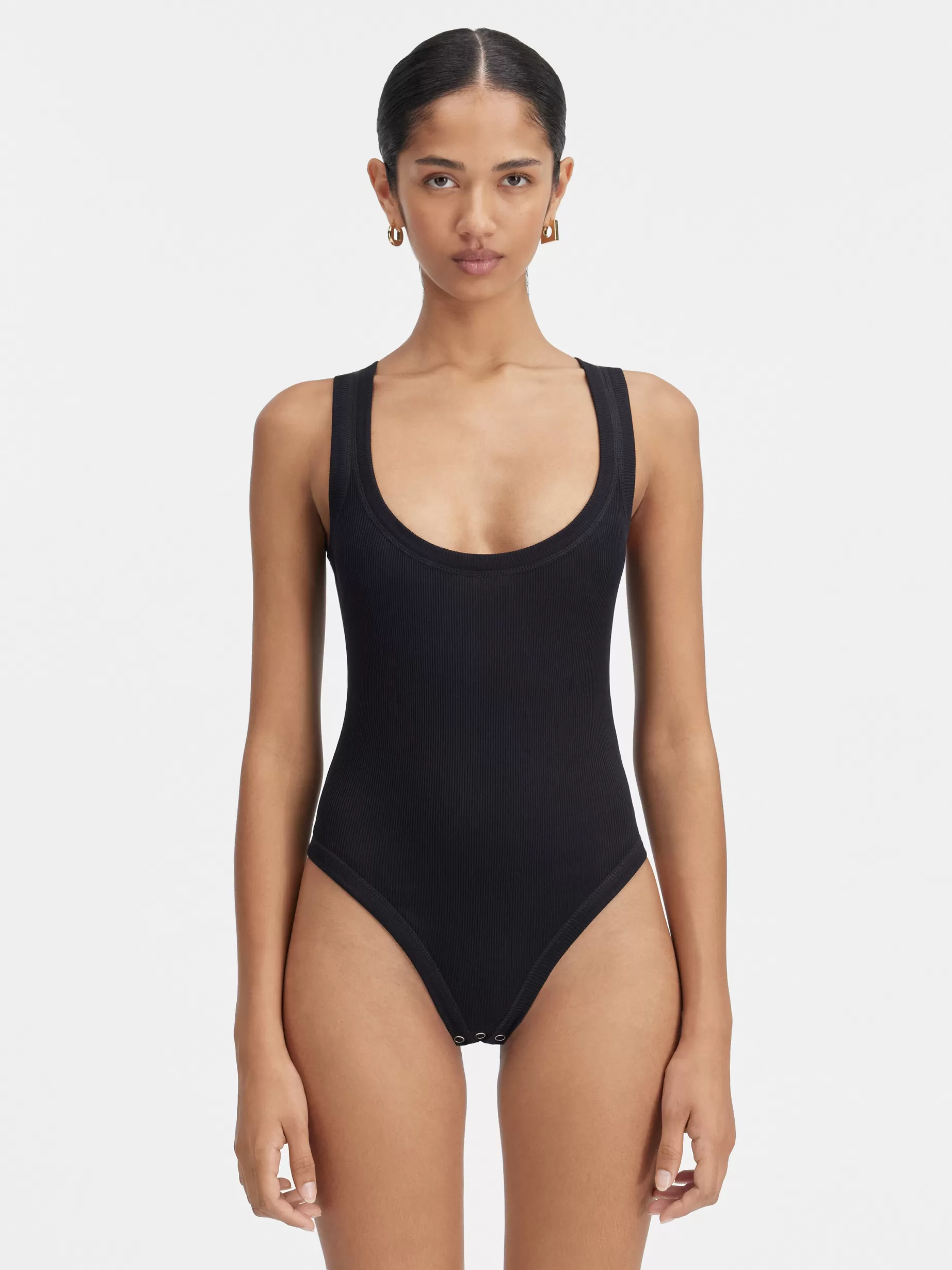 Clearance Jacquemus De Gros Grain bodysuit Black