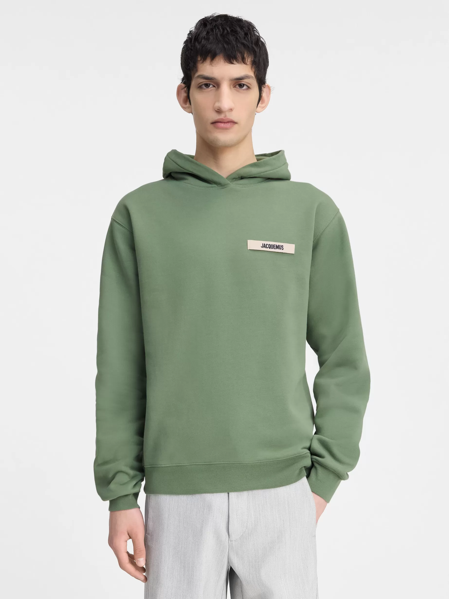 Clearance Jacquemus De Gros Grain hoodie LightGreen