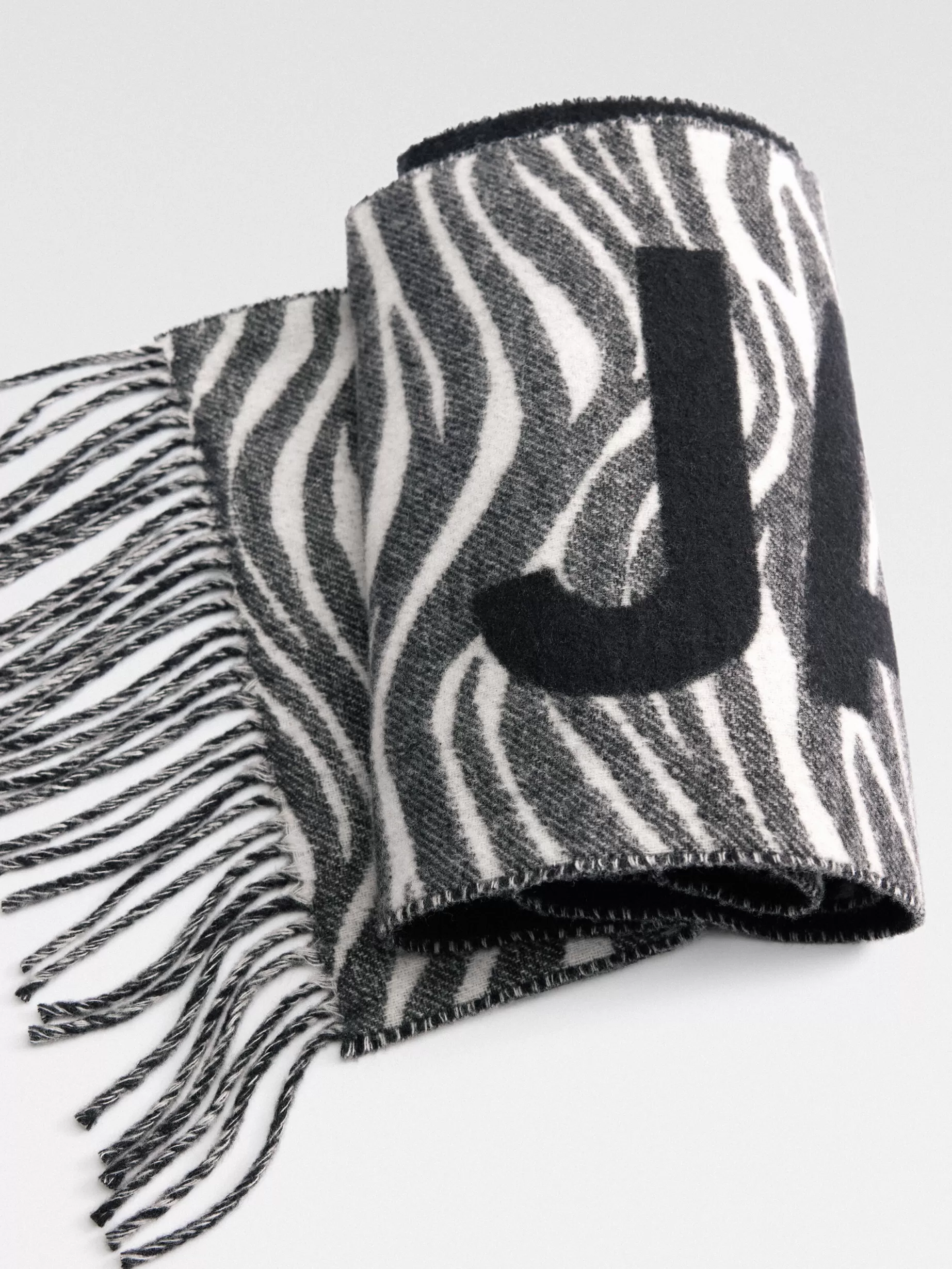 Cheap Jacquemus De sjaal Black&WhiteZebra