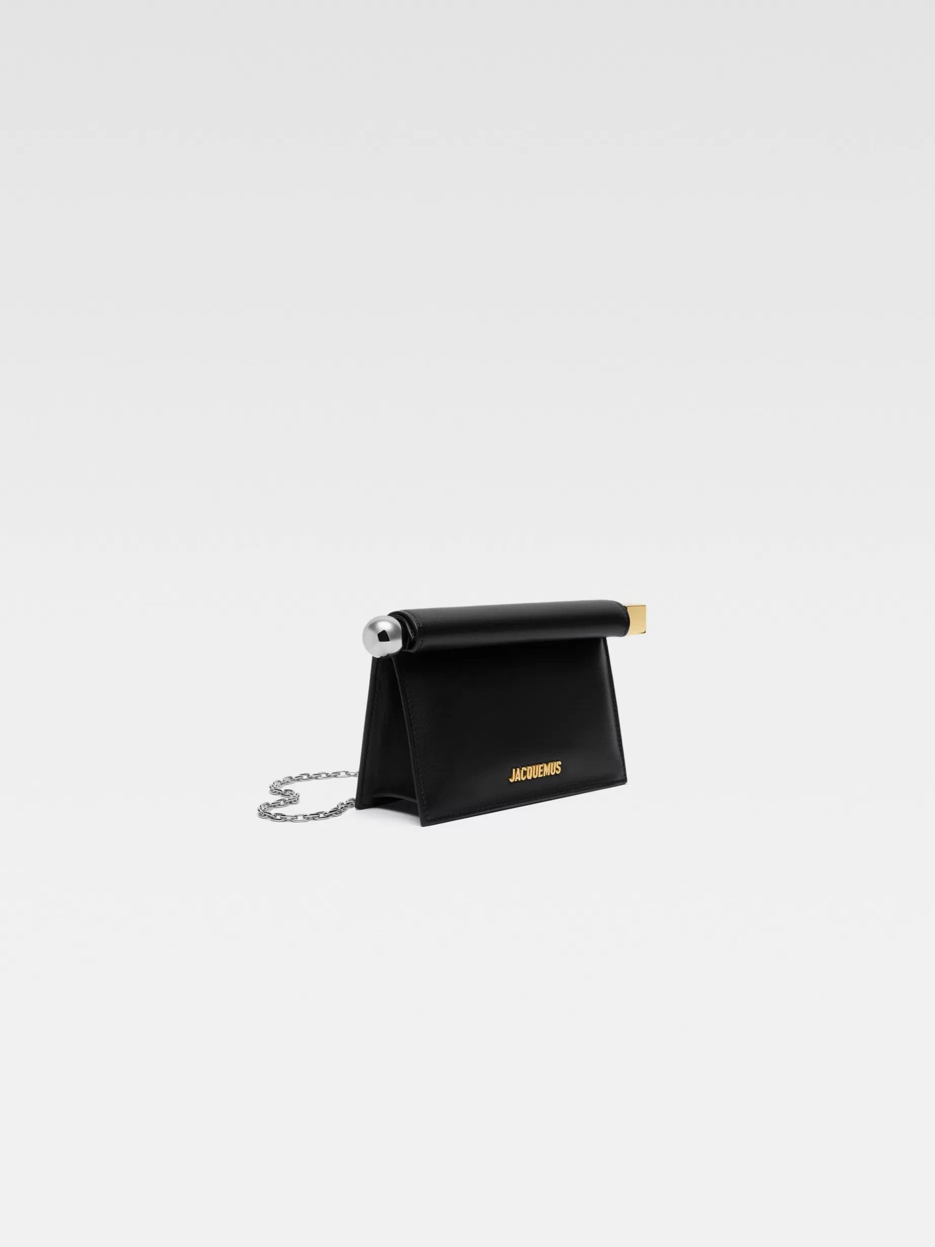 New Jacquemus De kleine Rond Carré clutch Black