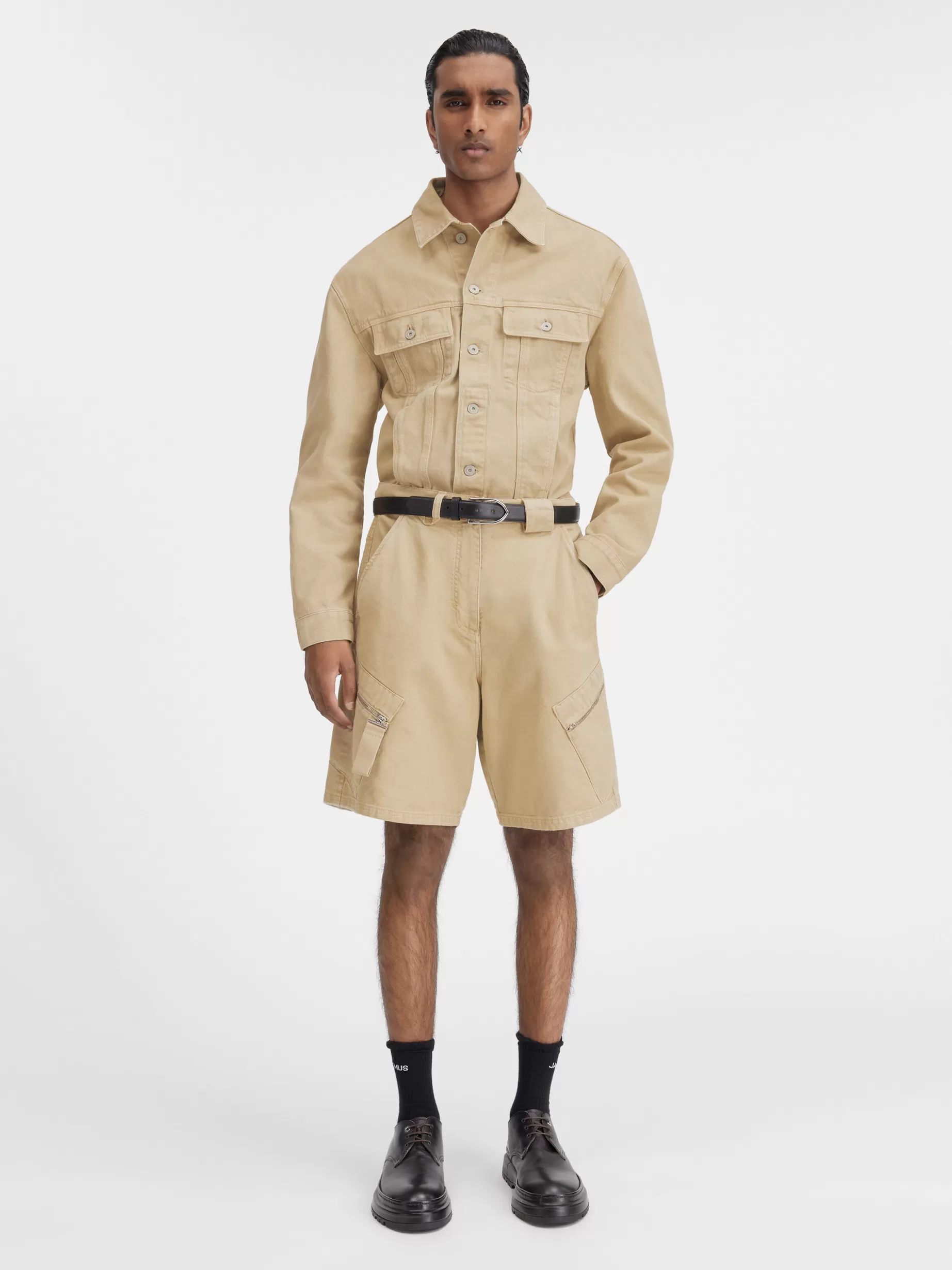 Online Jacquemus De Marrone korte broek Beige
