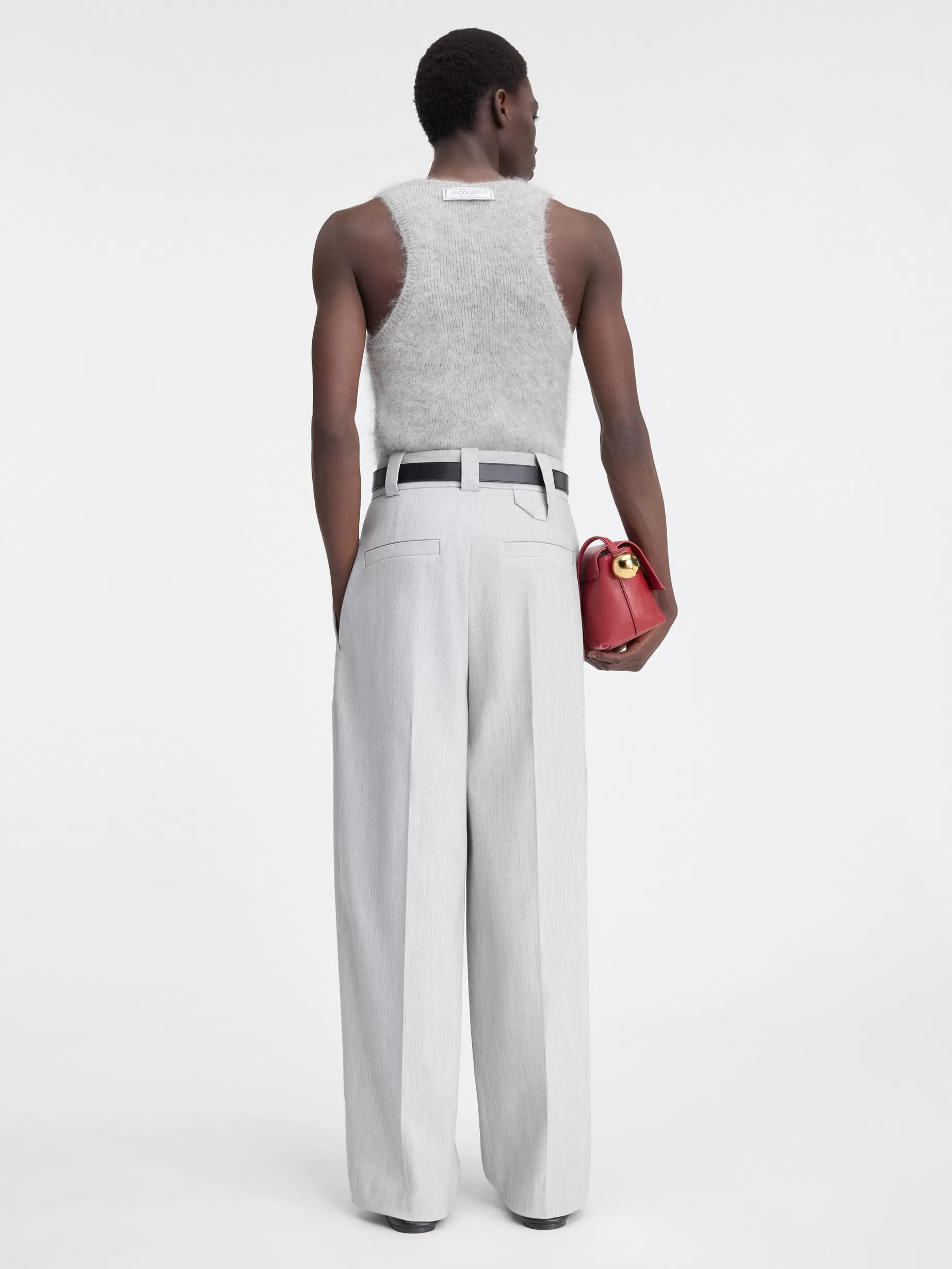 Store Jacquemus De Marzio broek LightGrey