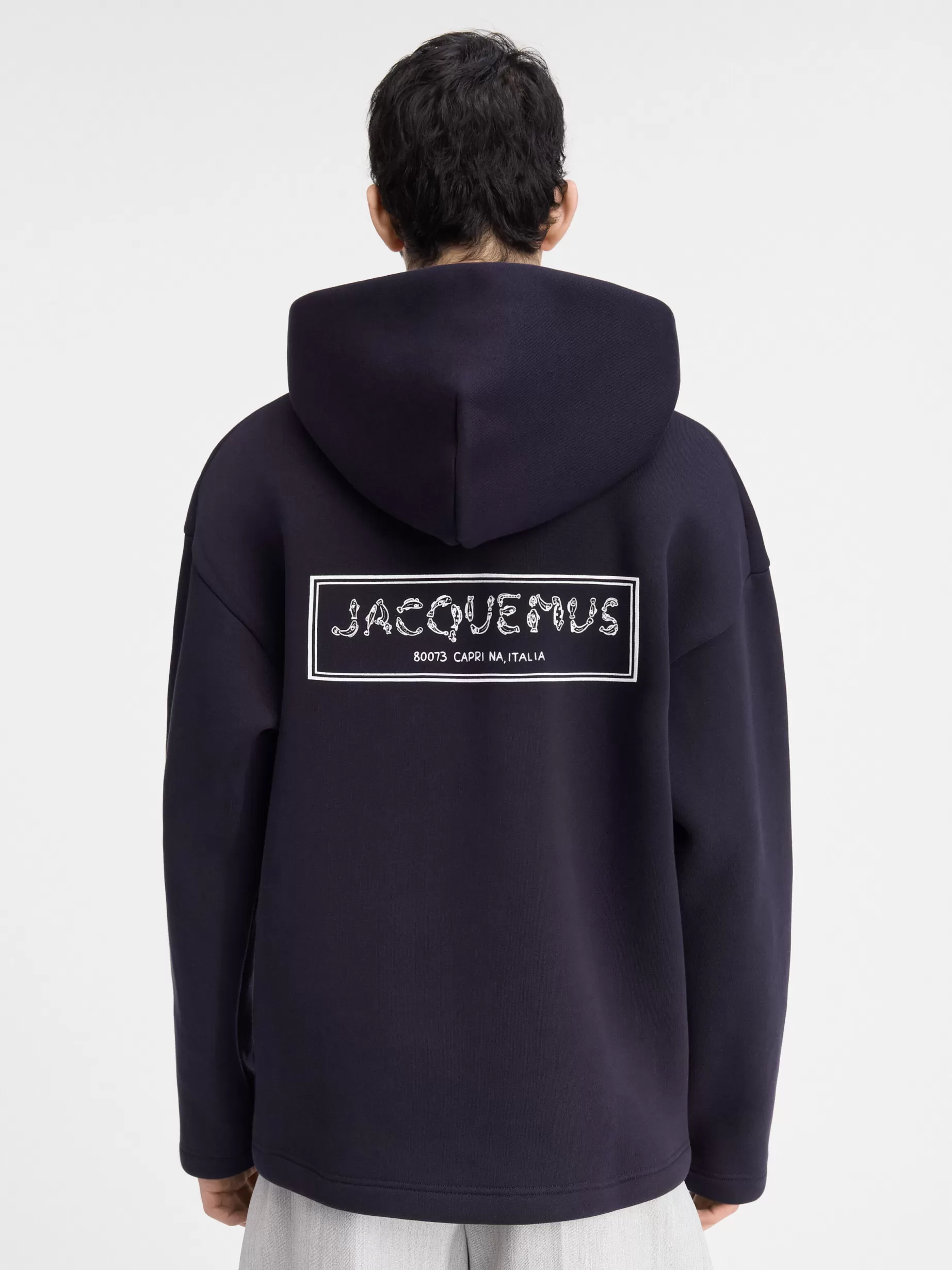 Cheap Jacquemus De Merù hoodie DarkNavy