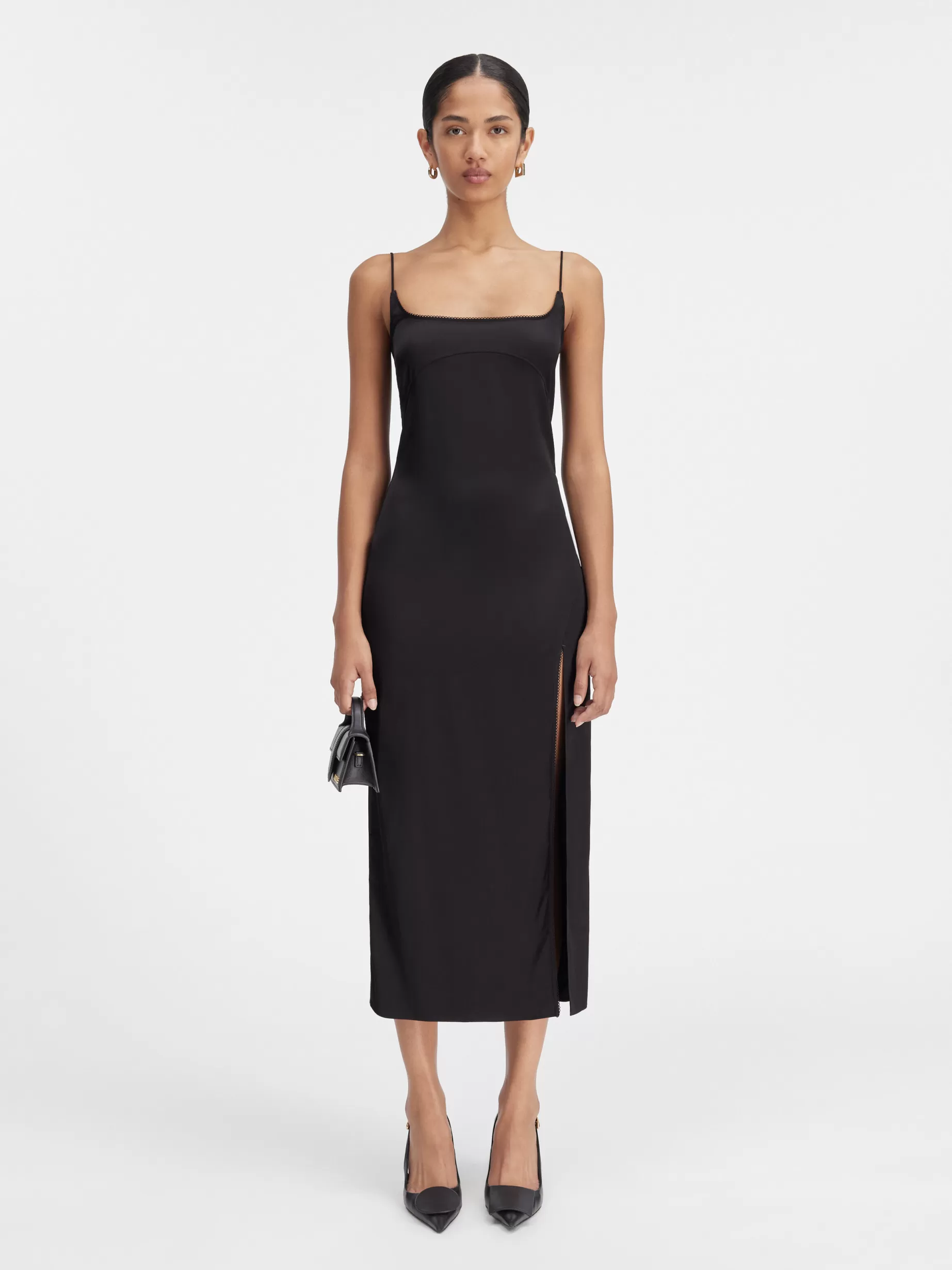 Best Jacquemus De Notte jurk Black