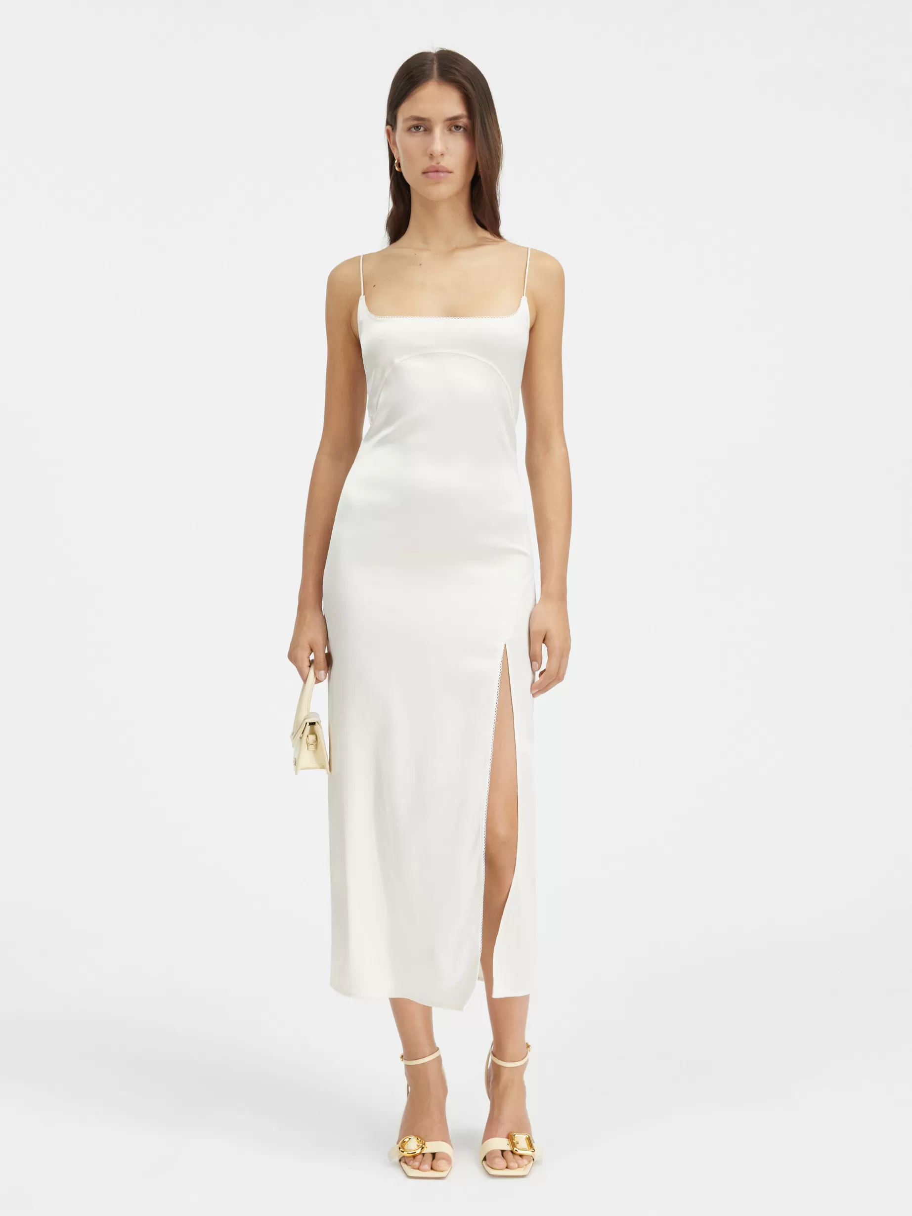 Best Sale Jacquemus De Notte jurk Off-White