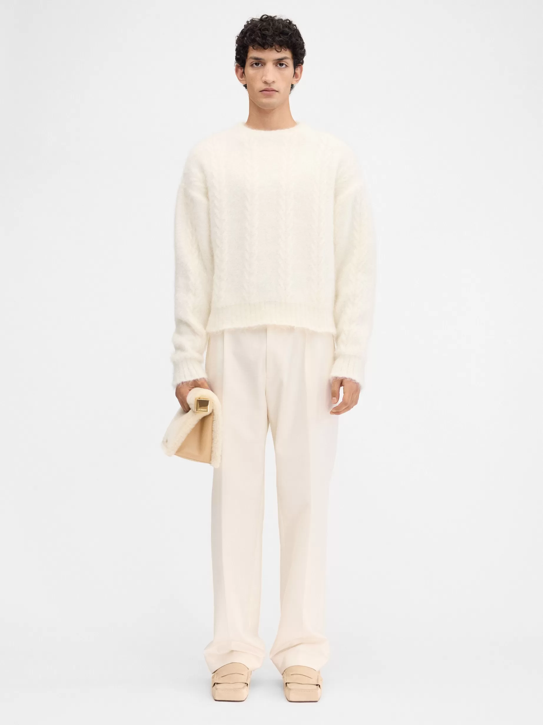 Best Sale Jacquemus De Nuvola-trui Off-White