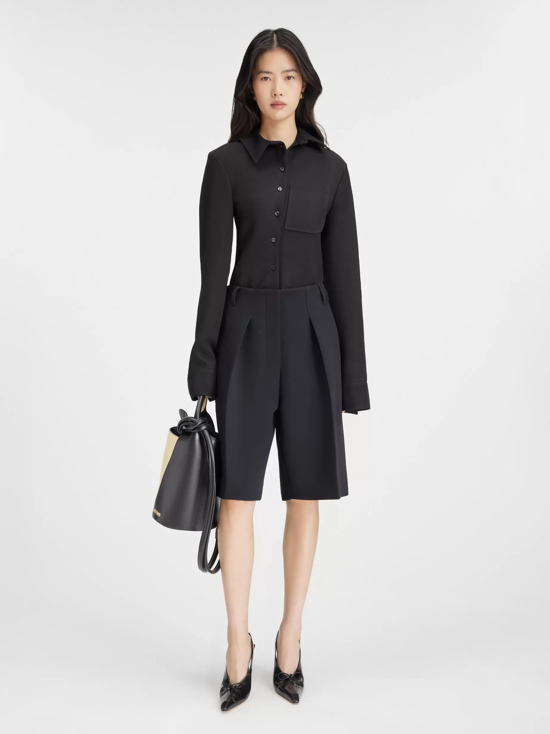 Best Jacquemus De Ovalo bermuda Black