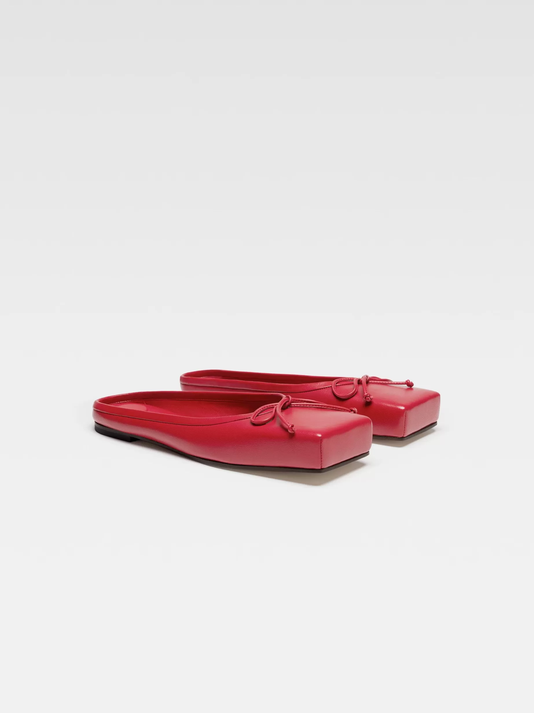 Discount Jacquemus De platte balletschoentjes Red