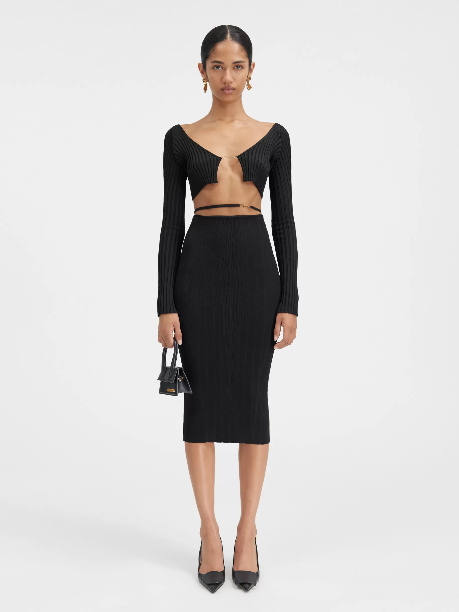 Store Jacquemus De Pralù rok Black