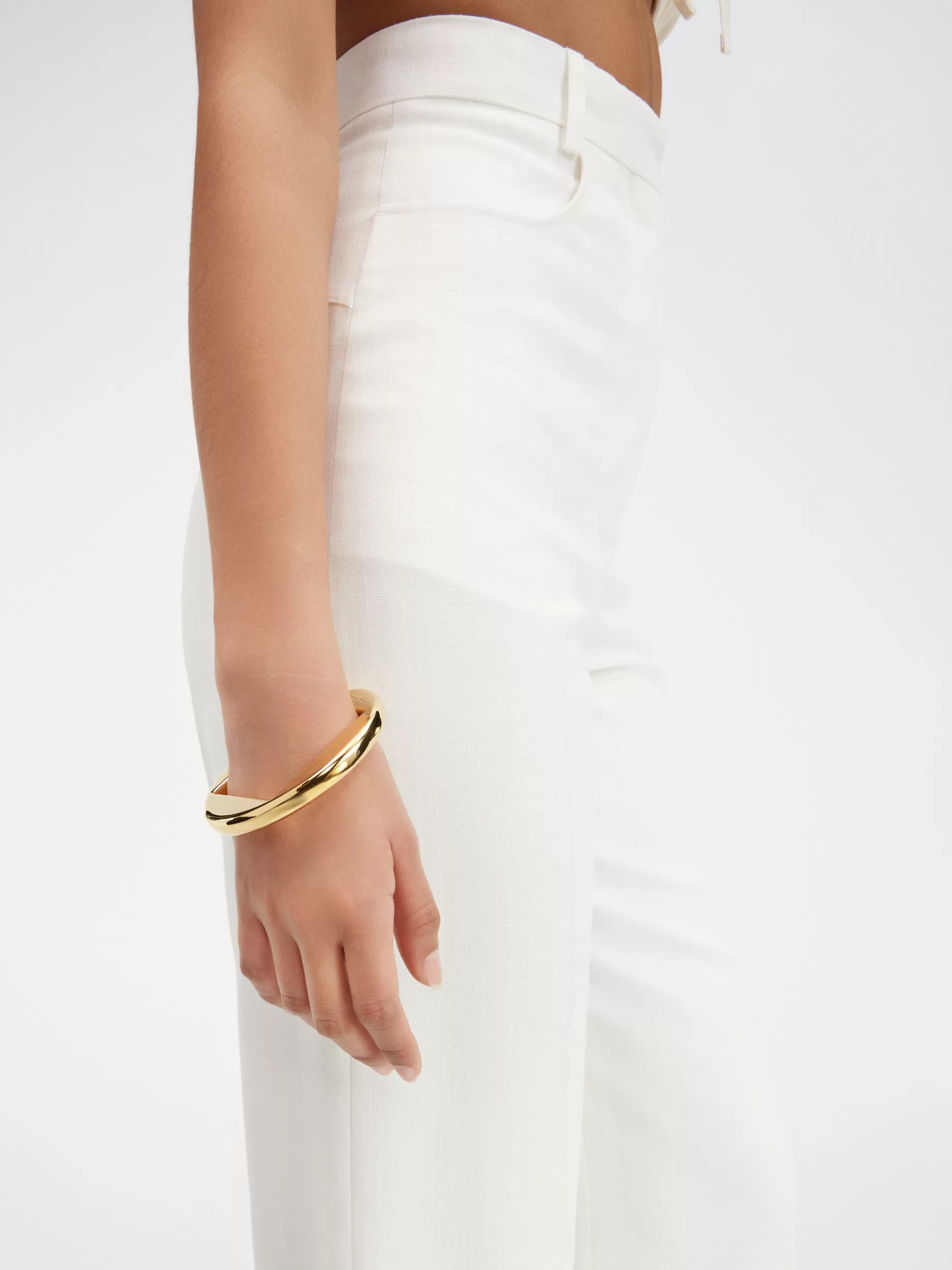 Best Sale Jacquemus De Rond armband LightGold