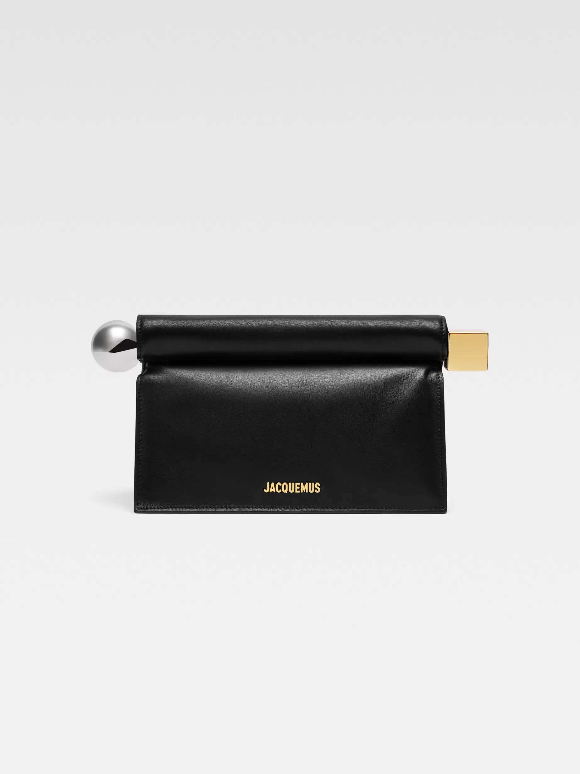 New Jacquemus De Rond Carré clutch Black