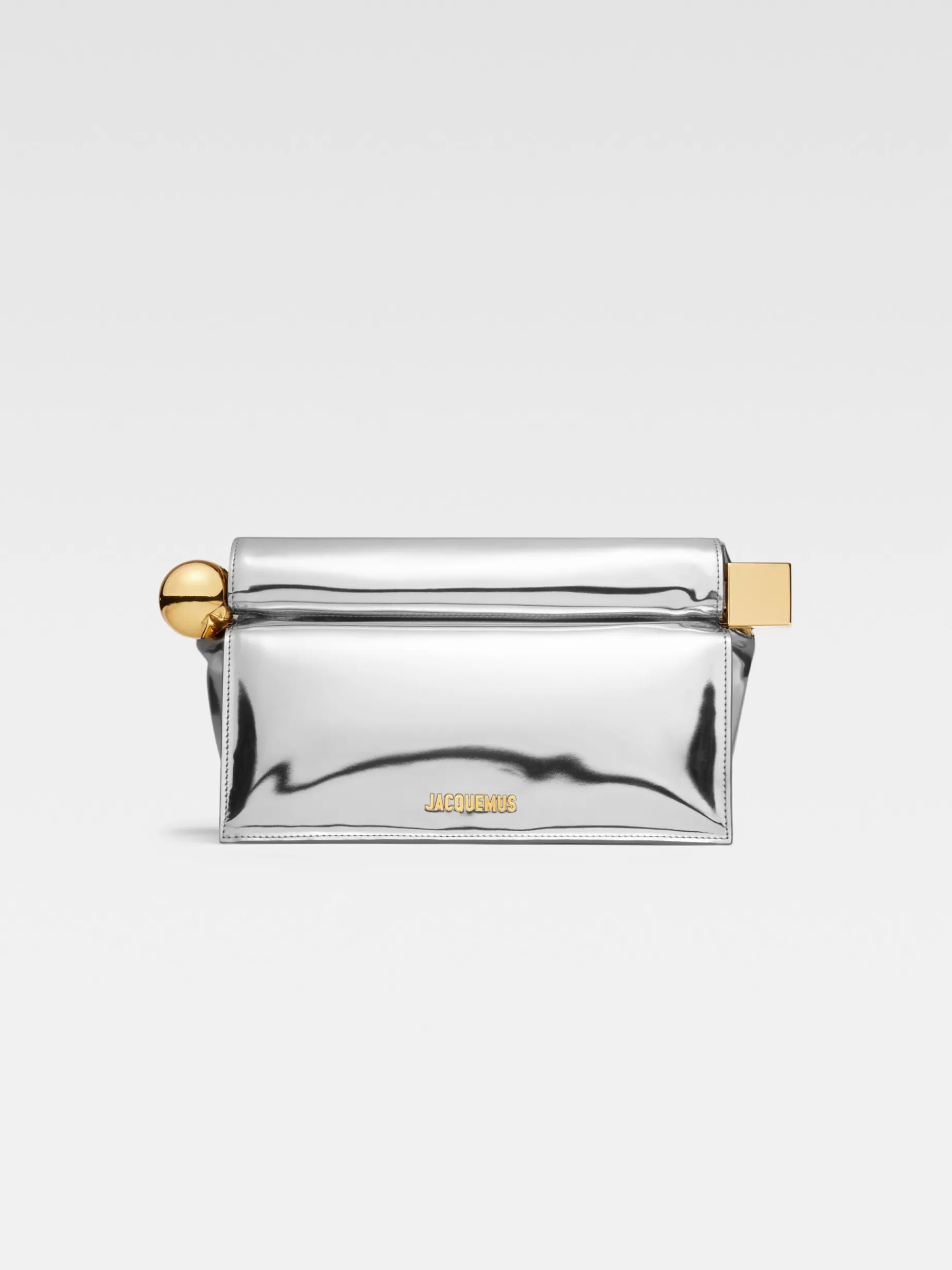 Sale Jacquemus De Rond Carré clutch Silver