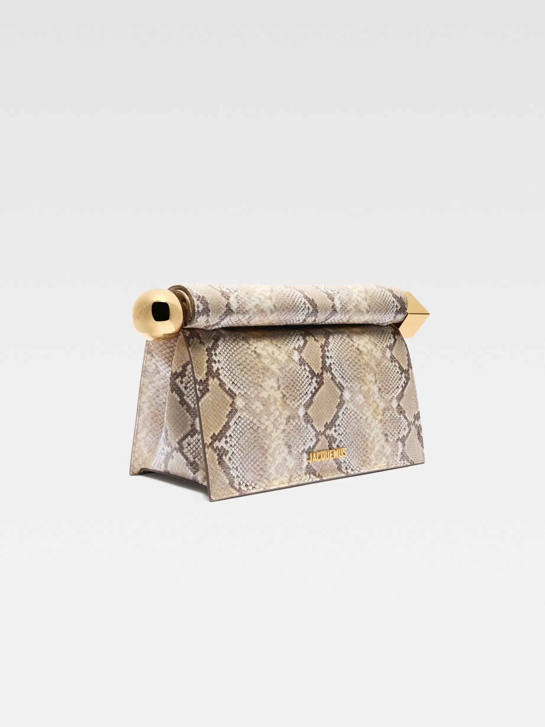 Discount Jacquemus De Rond Carré clutch Beige