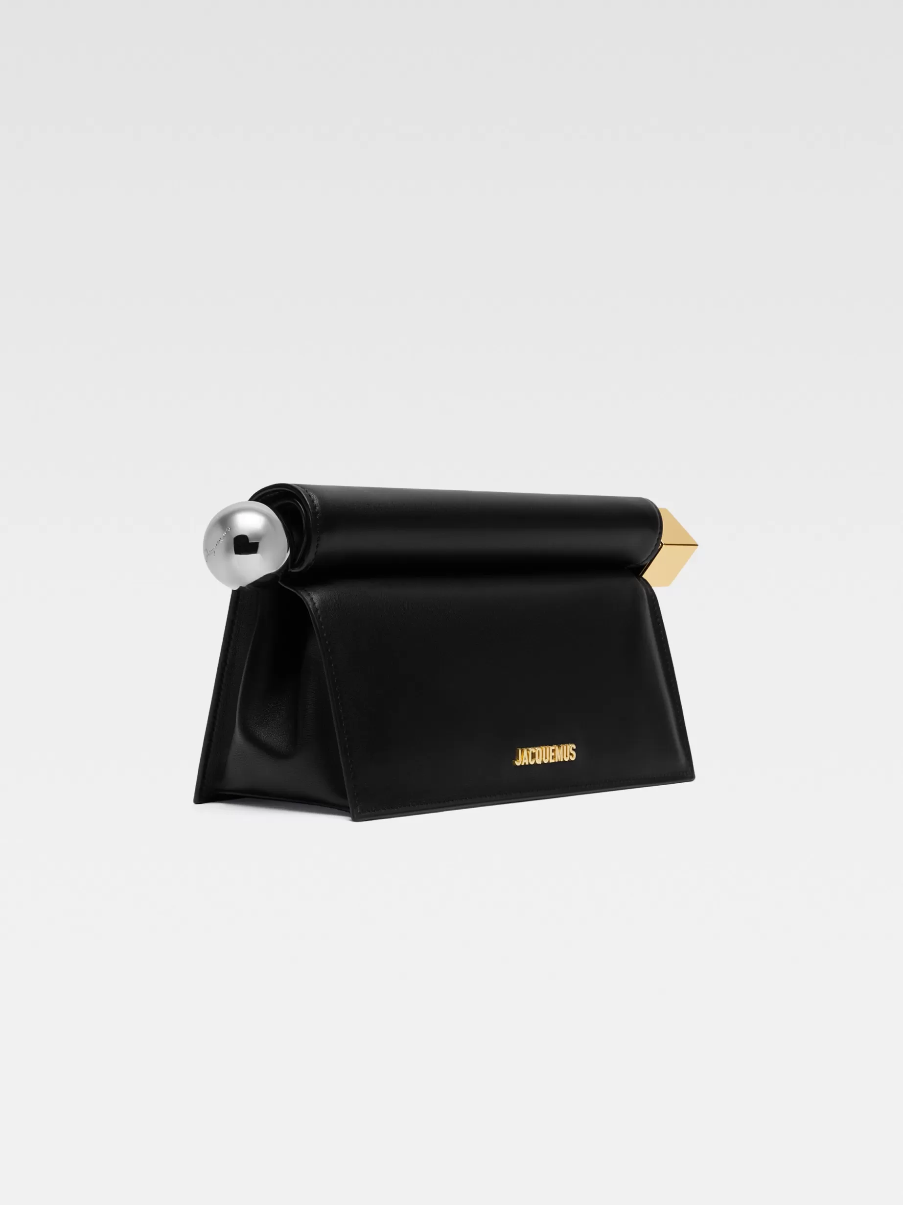 New Jacquemus De Rond Carré clutch Black