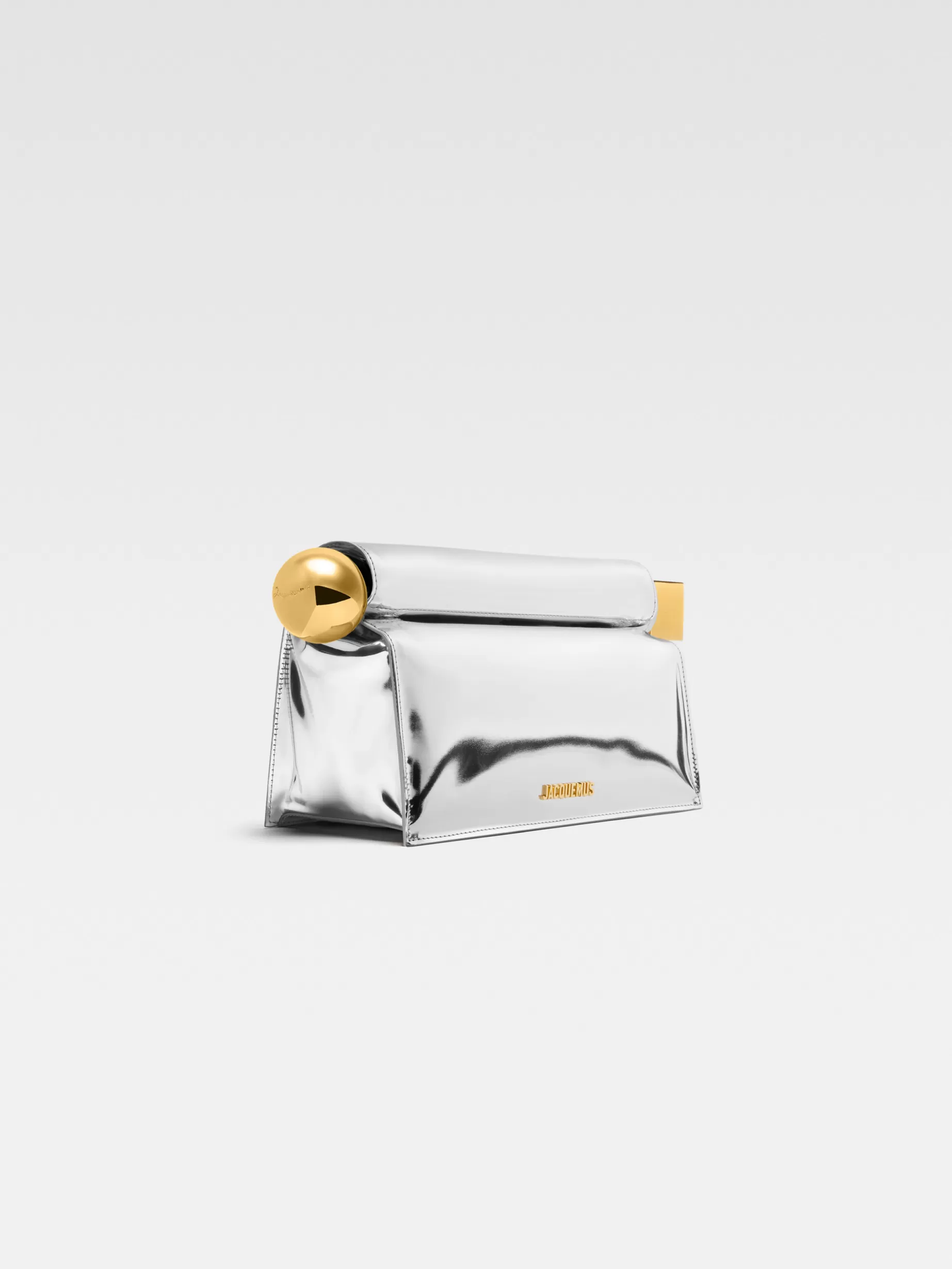 Sale Jacquemus De Rond Carré clutch Silver