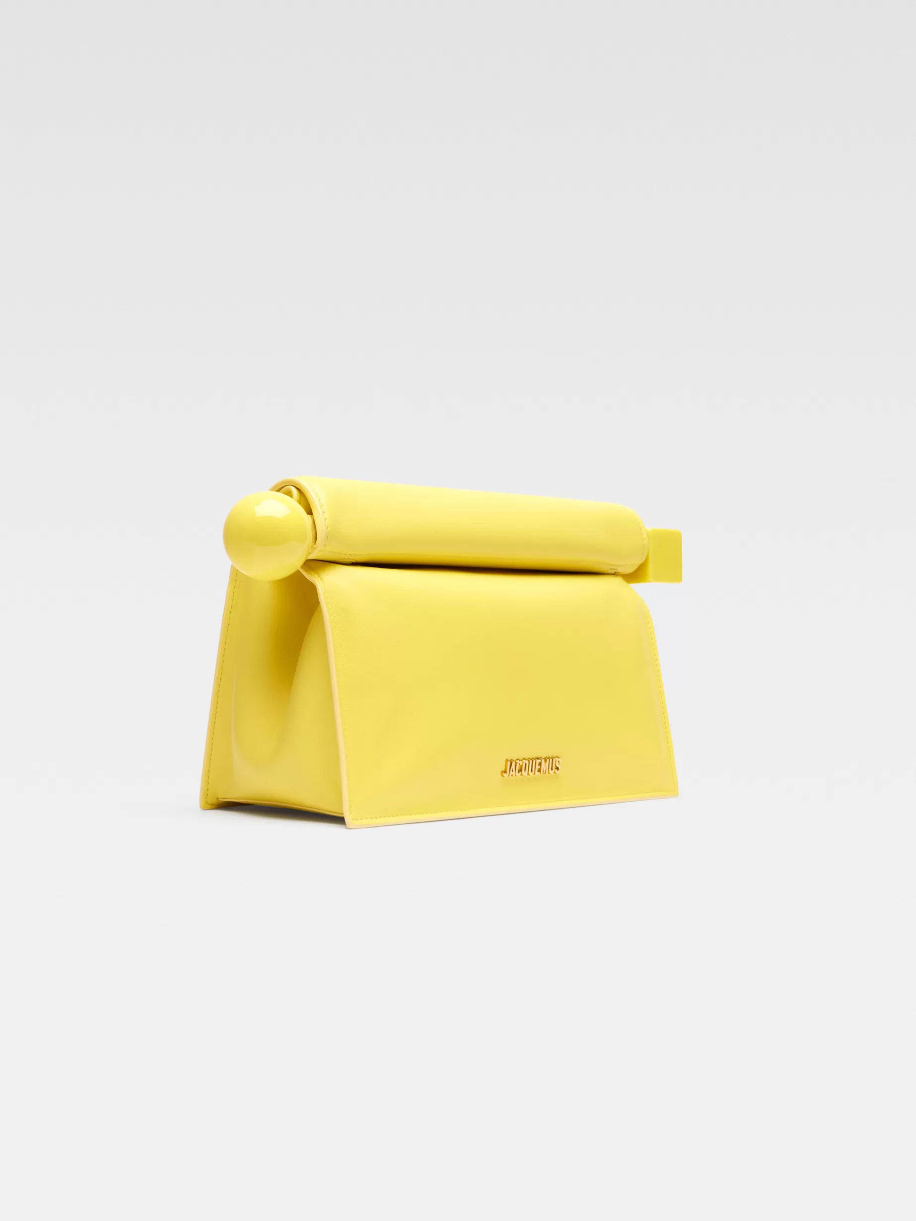 Fashion Jacquemus De Rond Carré clutch Yellow