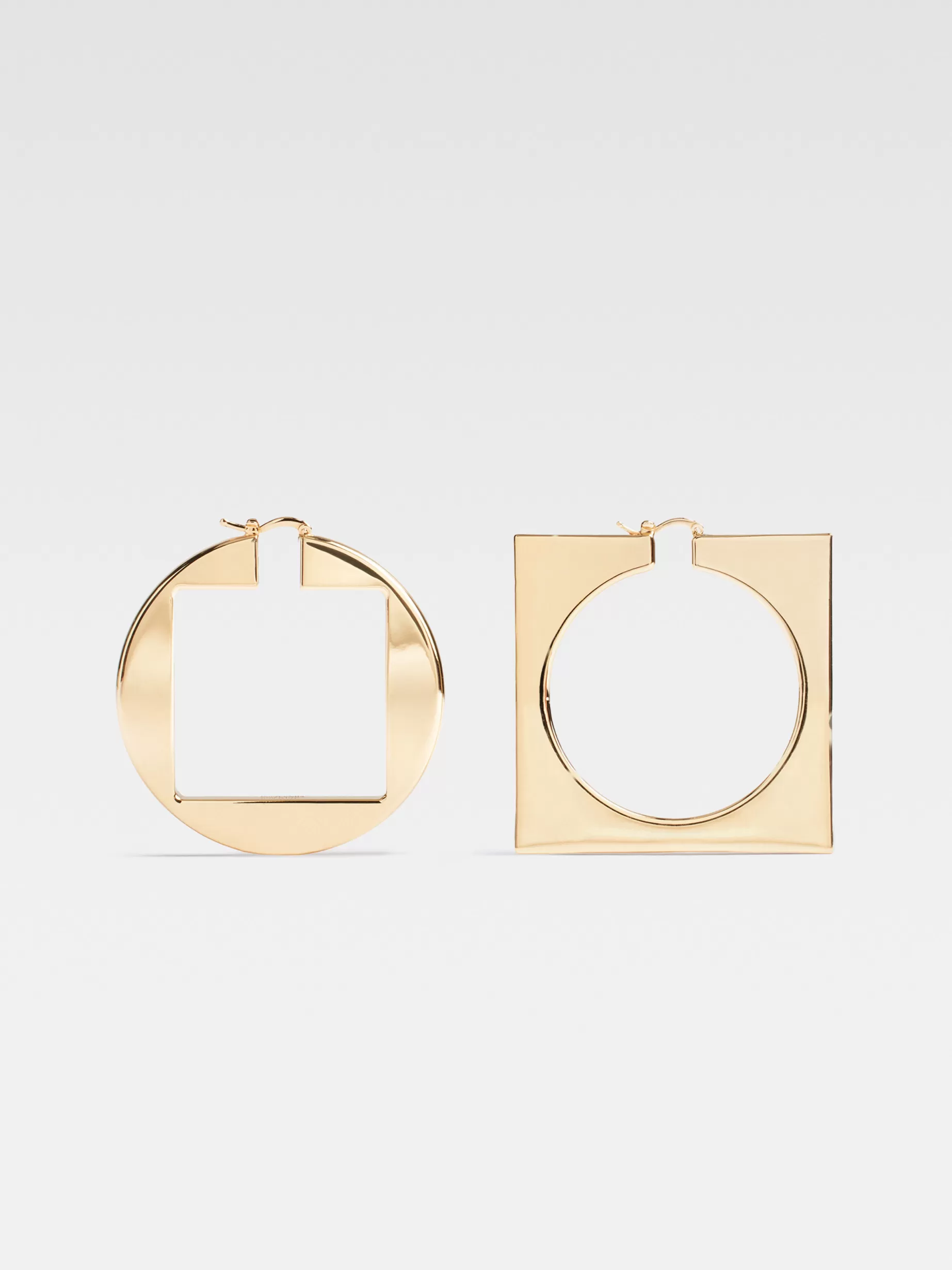 Cheap Jacquemus De Rond Carré oorringen LightGold