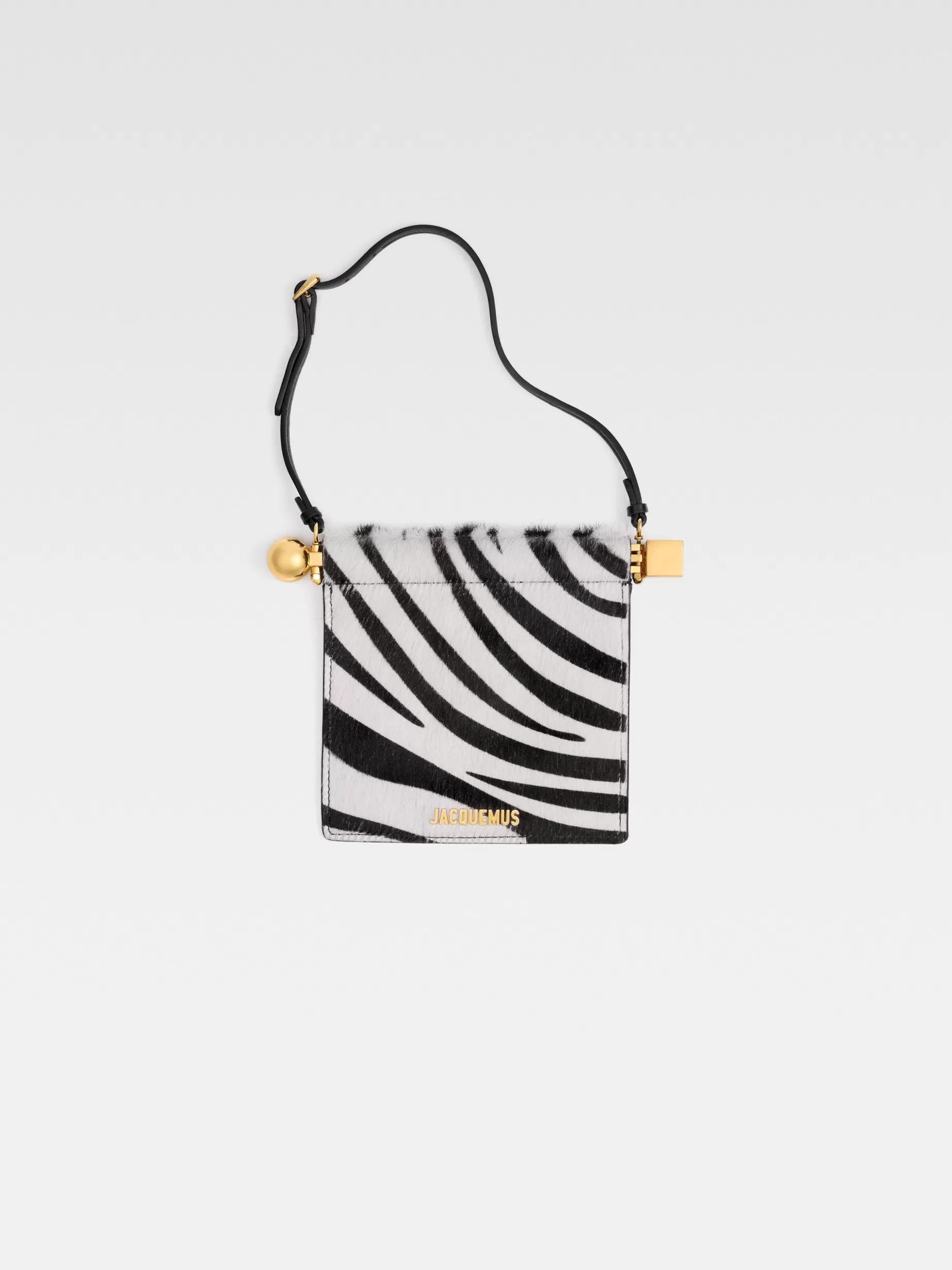 Discount Jacquemus De Rond Carré portemonnee Black&WhiteZebra