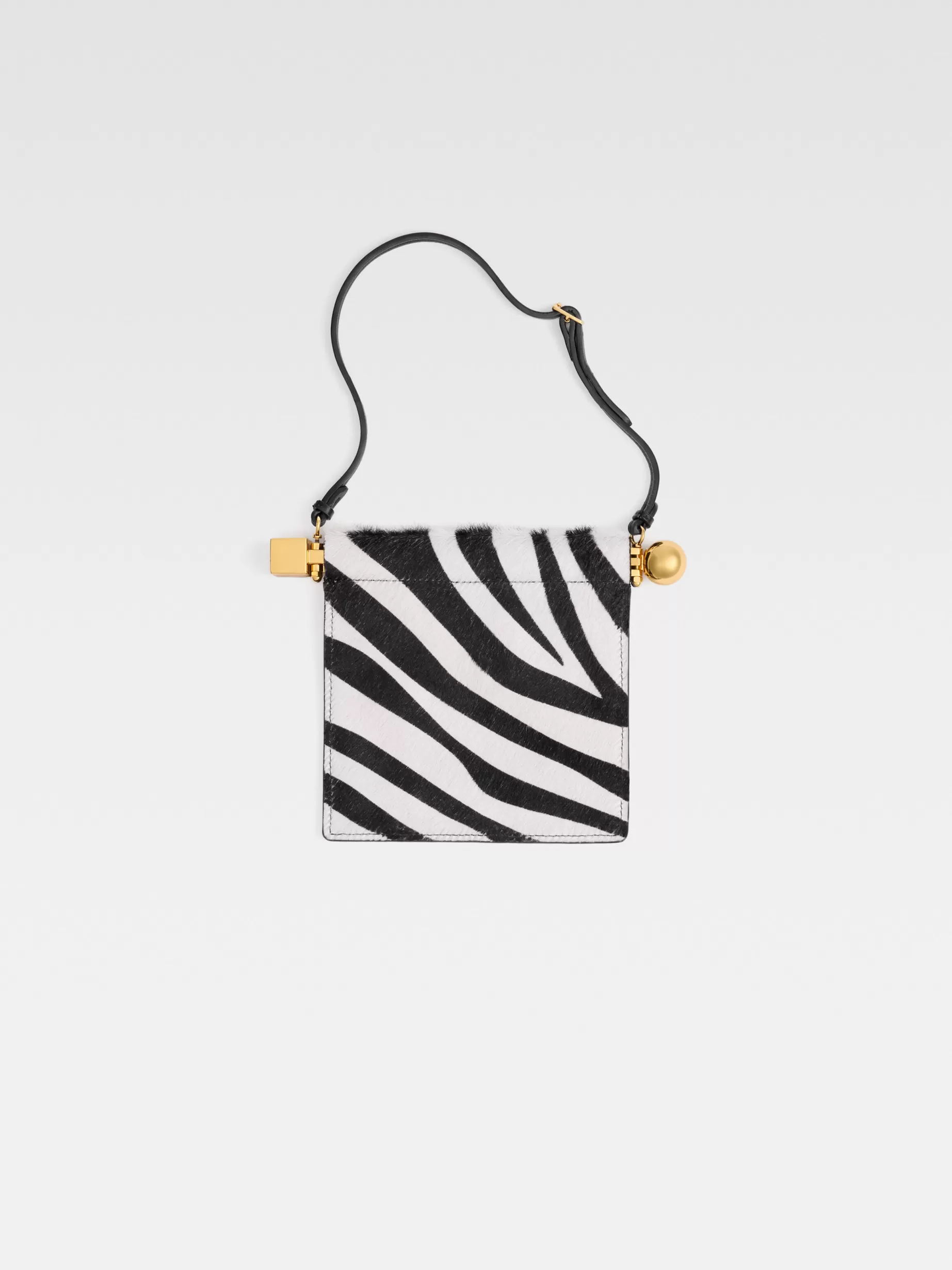 Discount Jacquemus De Rond Carré portemonnee Black&WhiteZebra