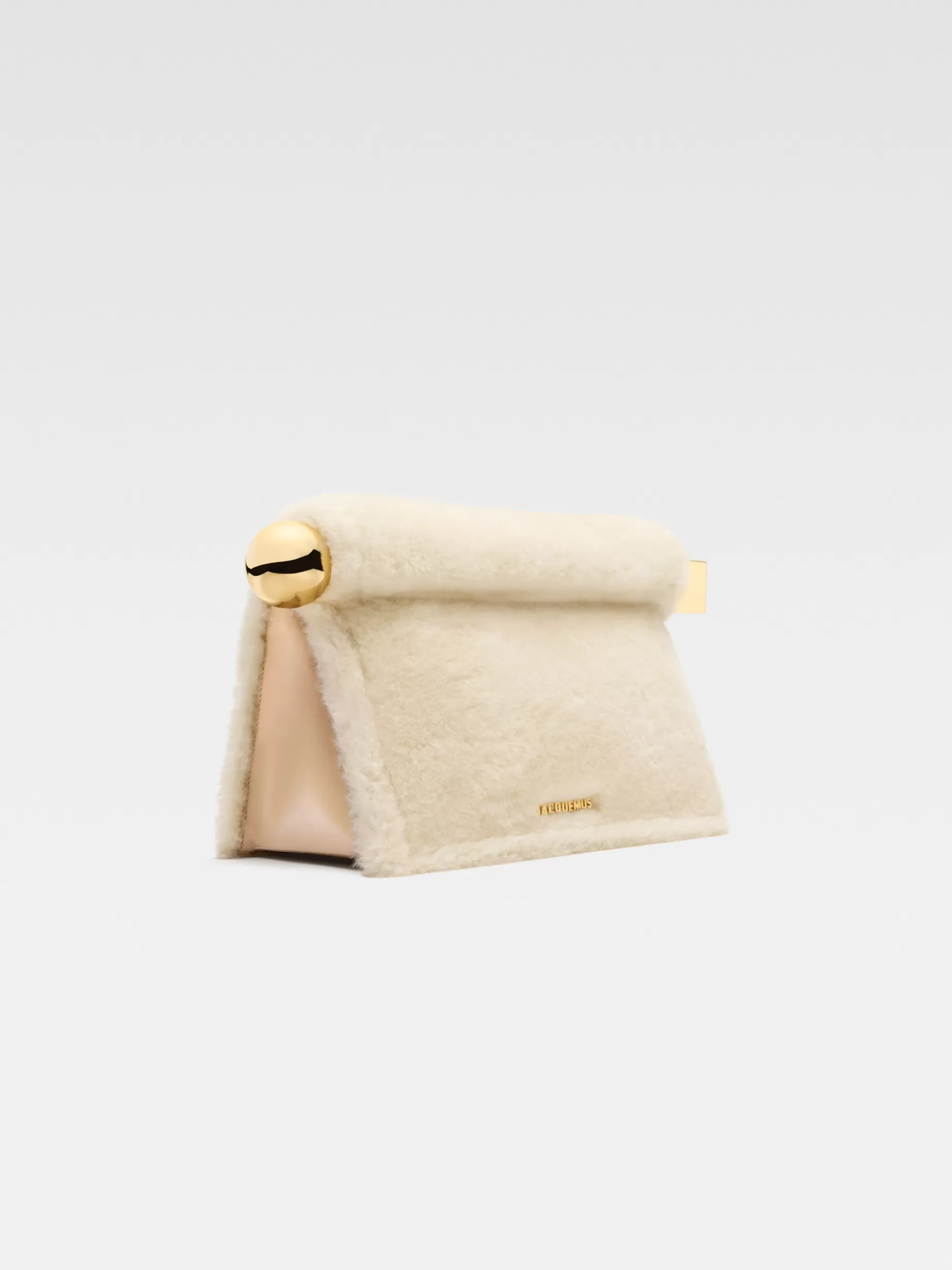 Online Jacquemus De Rond Carré-clutch Off-White