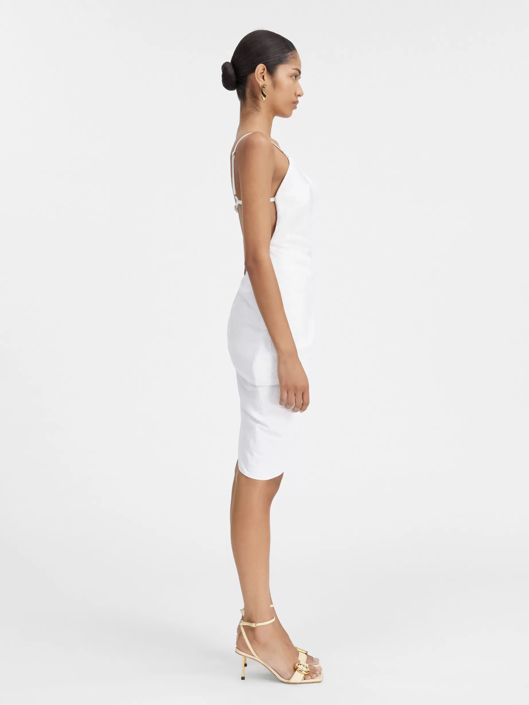 Cheap Jacquemus De Saudade jurk White