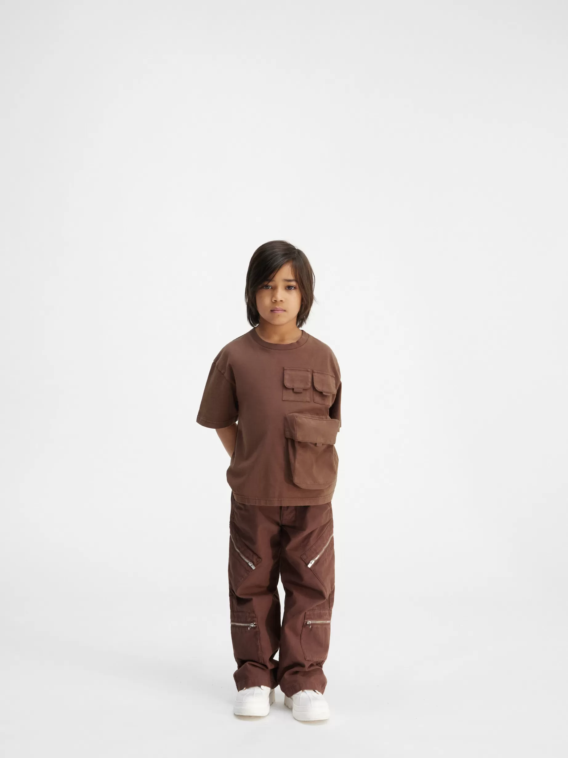 Cheap Jacquemus Het Bolso T-shirt voor kinderen DarkBrown