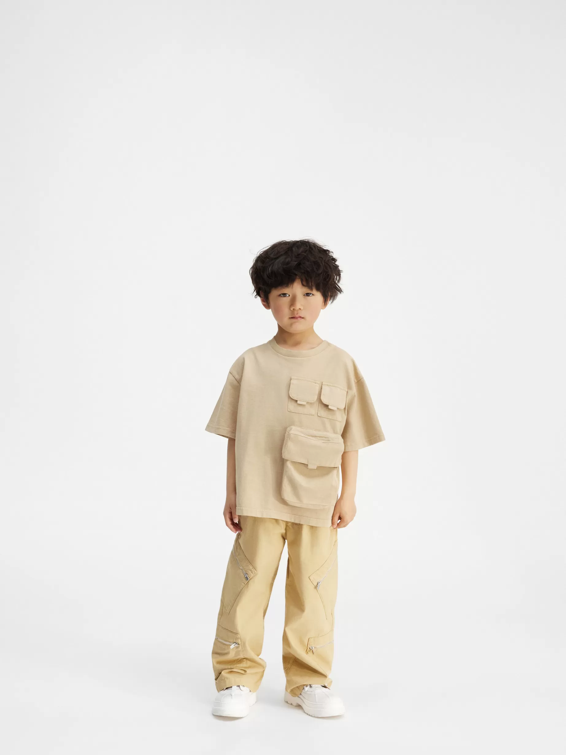 Best Sale Jacquemus Het Bolso T-shirt voor kinderen DarkBeige