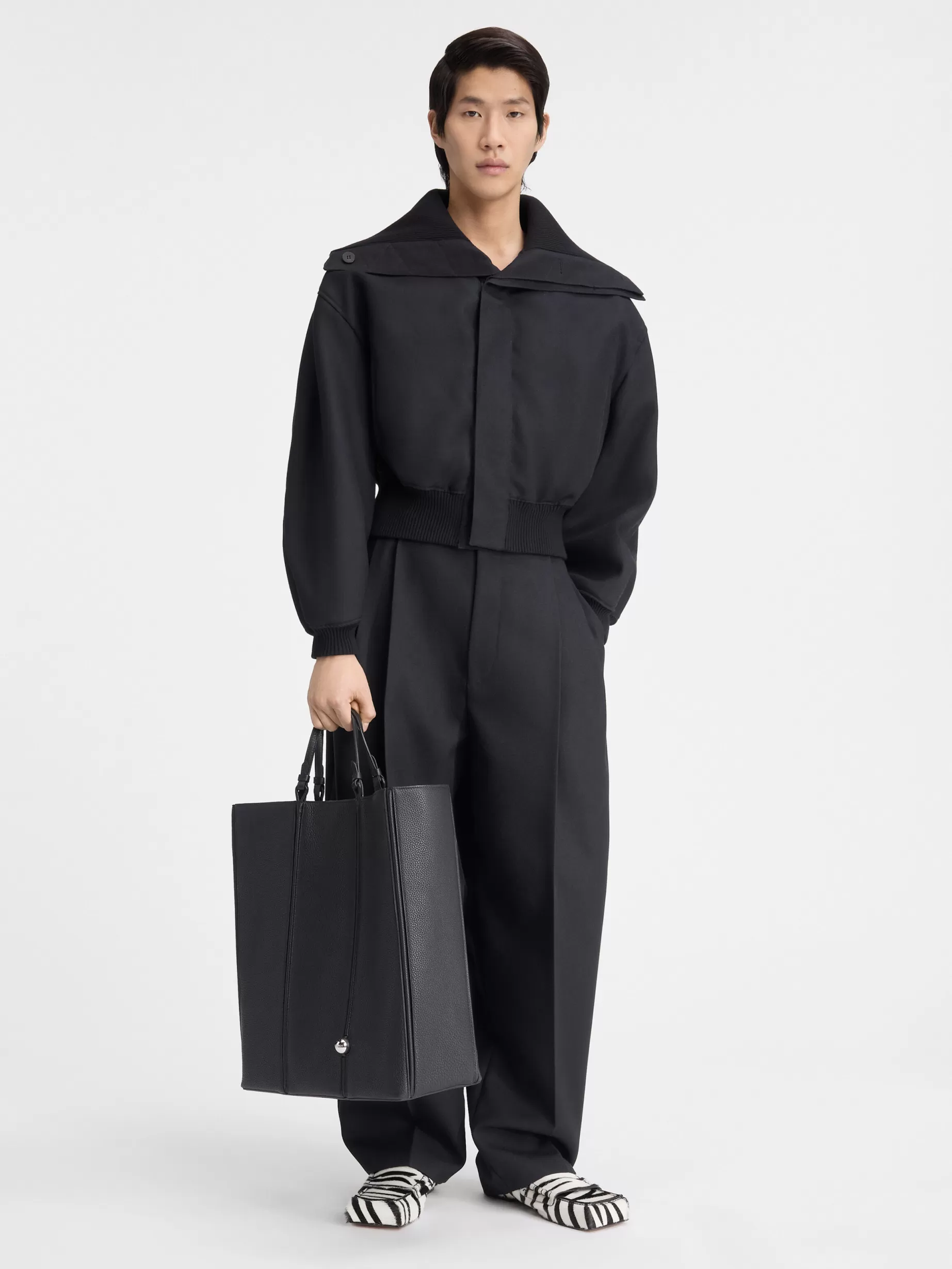 New Jacquemus Het Bordo bomberjack Black