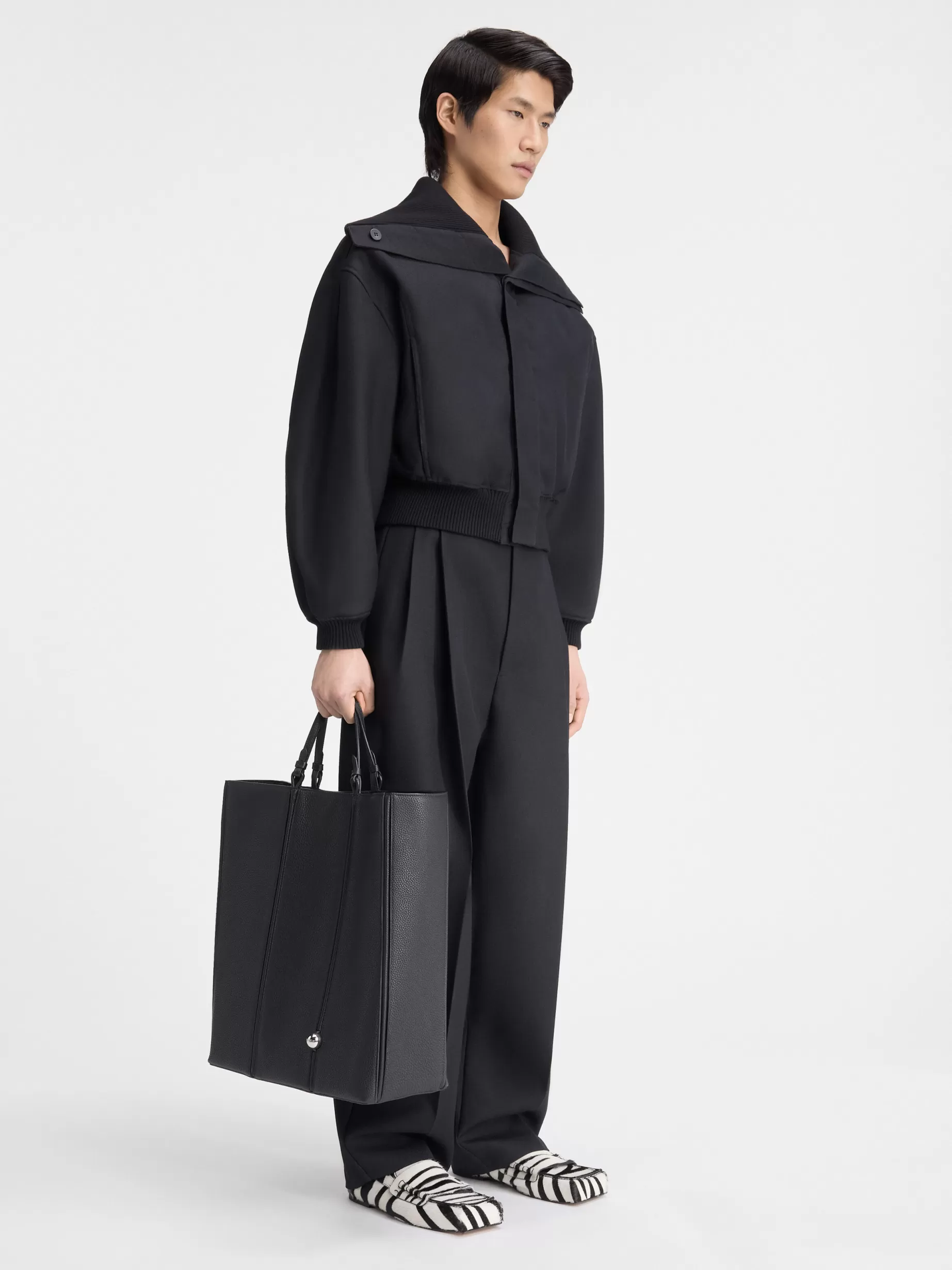 New Jacquemus Het Bordo bomberjack Black