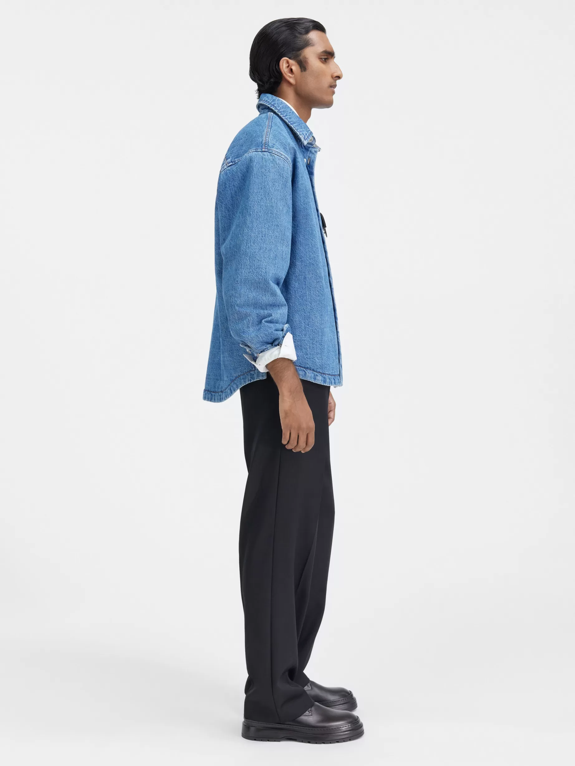 Cheap Jacquemus Het Boulanger shirt Blue/Tabac