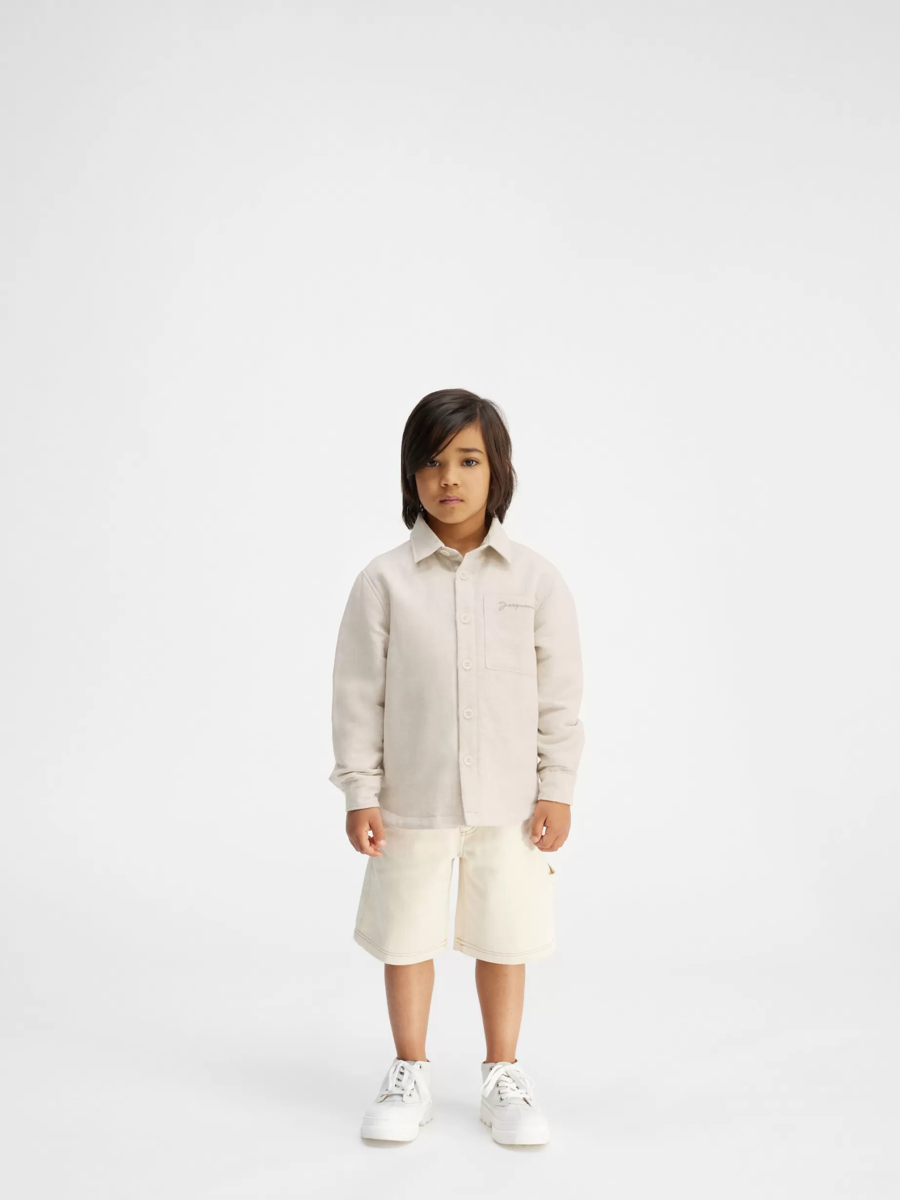 Online Jacquemus Het Boulanger shirt voor kinderen LightBeige