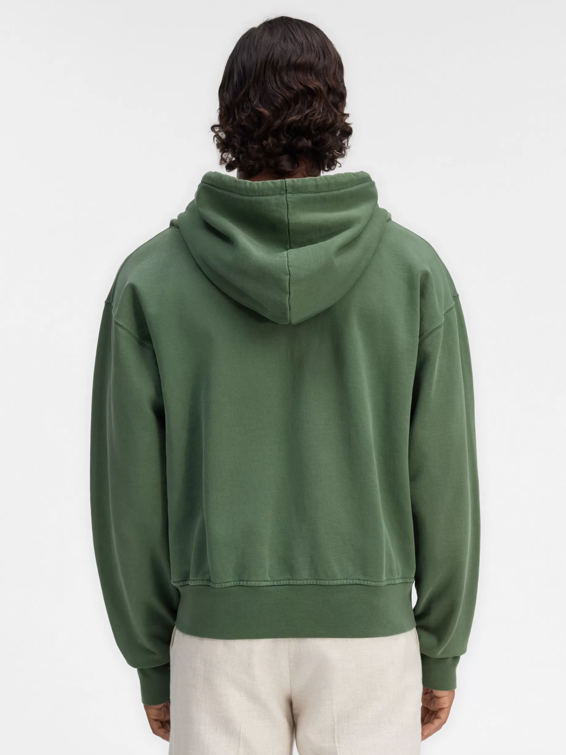 Best Sale Jacquemus Het Camargue sweatshirt met rits DarkGreen